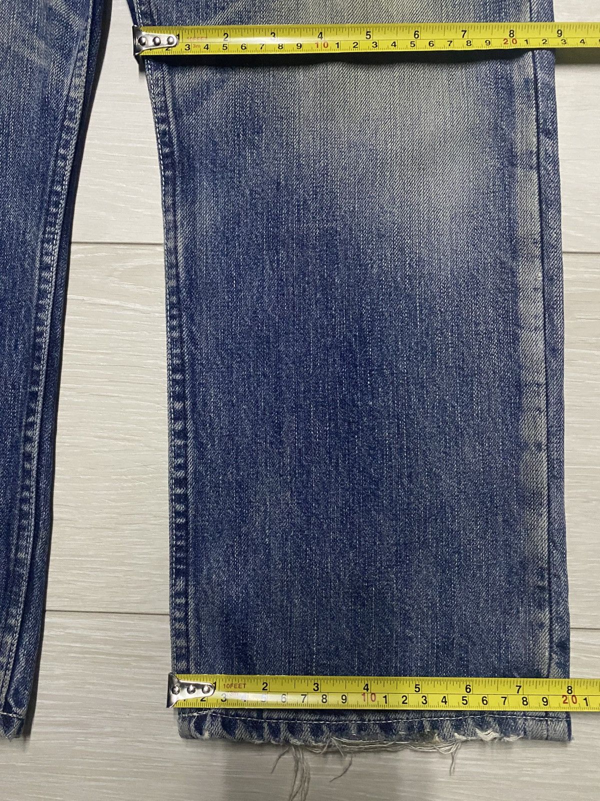 Vintage Vintage Japanese Brand Back Number Mud Wash Cropped jeans Size US 35 - 15 Thumbnail