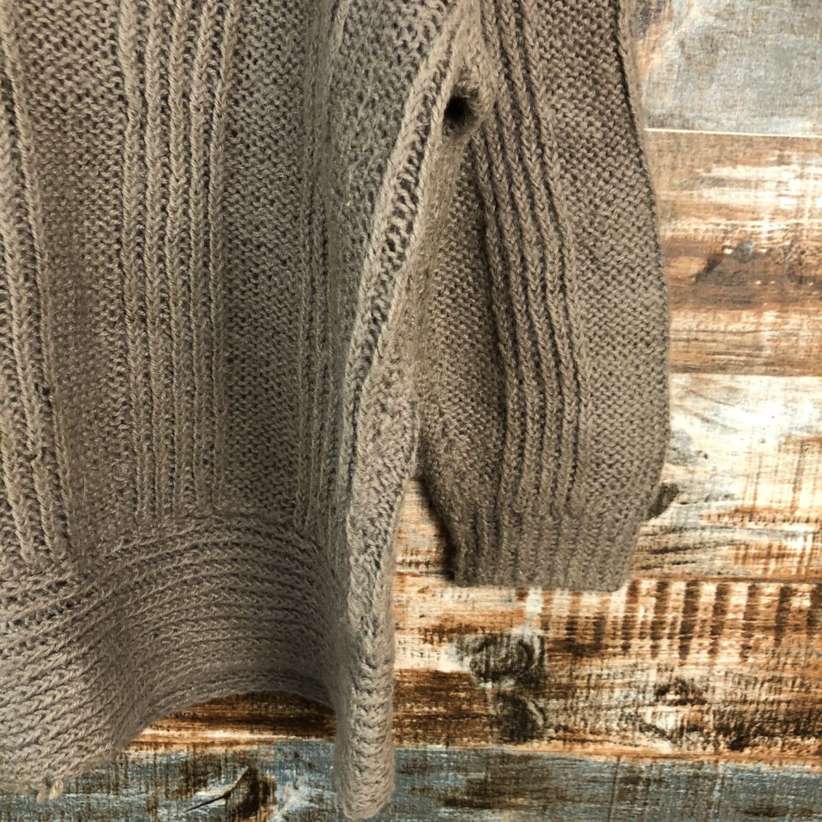 Homespun Knitwear × Japanese Brand Japanese Brand Brown ripped vintage Knitwear #A1550 Size M / US 6-8 / IT 42-44 - 8 Thumbnail