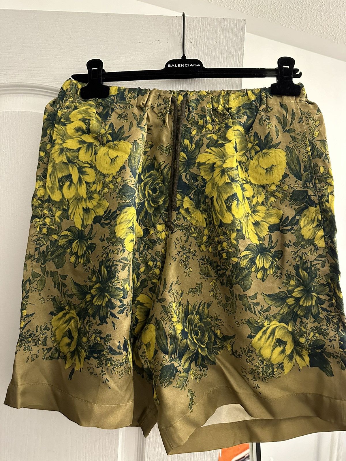 image of Dries Van Noten Shorts in Green, Men's (Size 30)