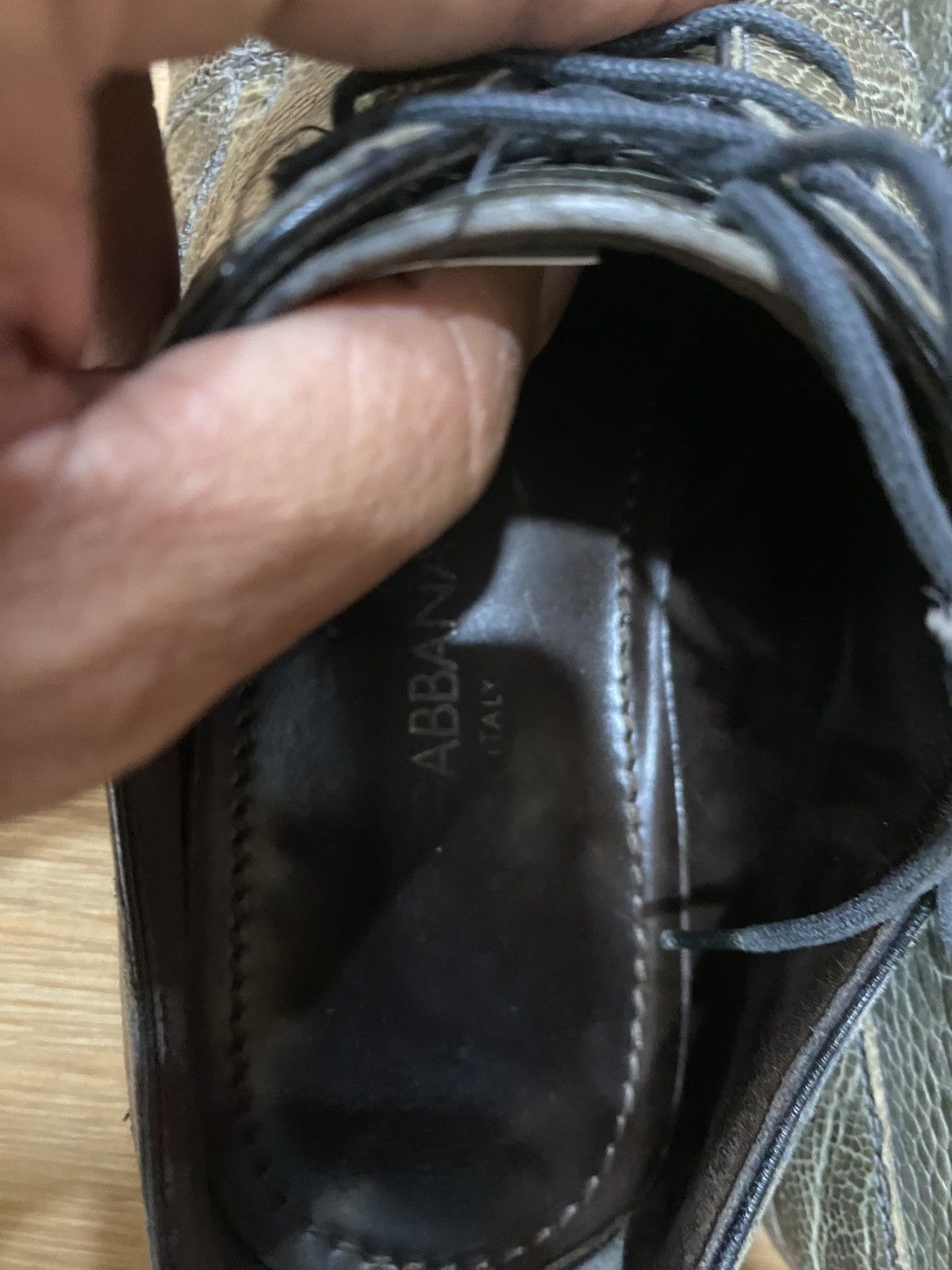 Dolce & Gabbana Dolce & Gabbana Made in Italy Exotic Embossed Leather Point Size US 7 / EU 40 - 2 Thumbnail