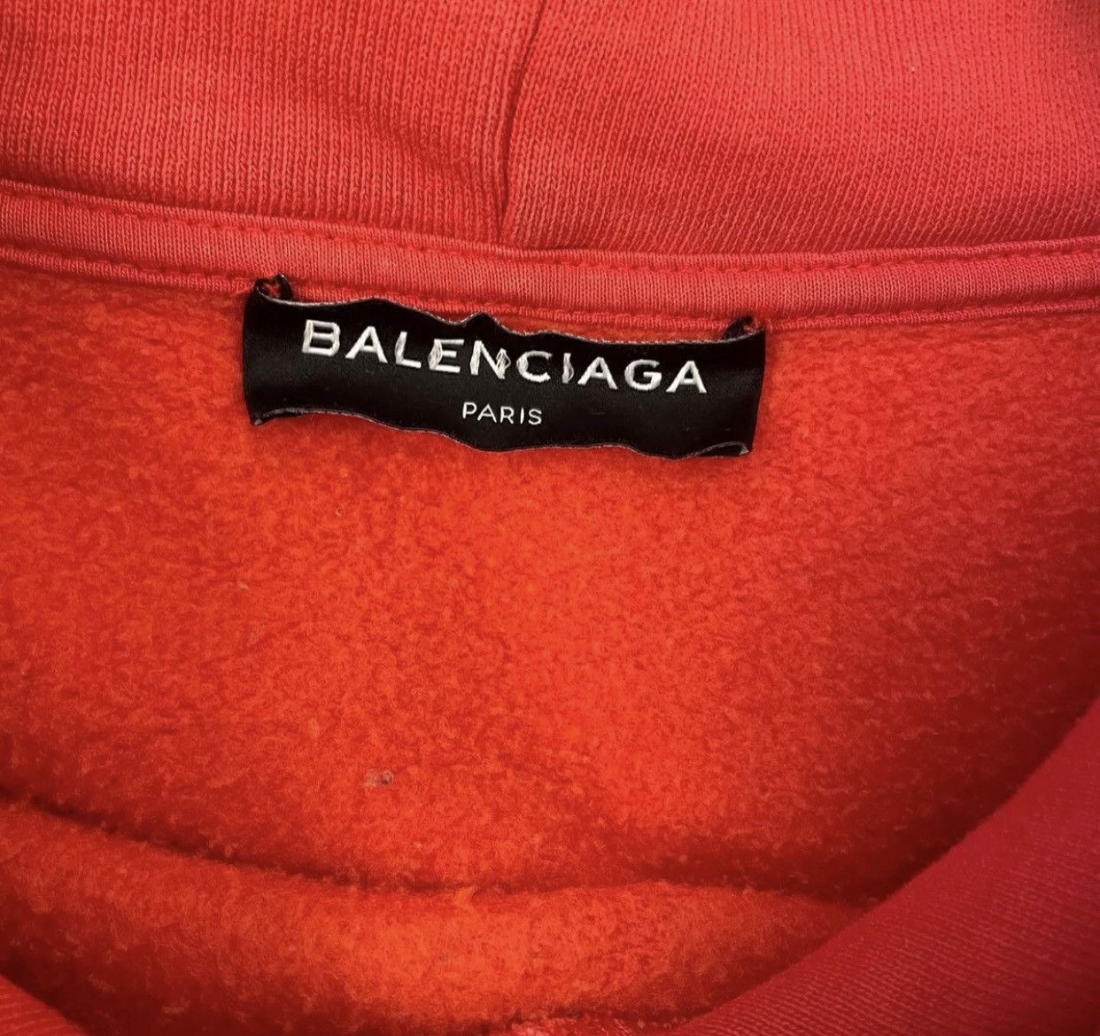 Balenciaga Balenciaga Watermelon Red Chest Slogan Arrow Hoodie 2412- Size US XS / EU 42 / 0 - 6 Thumbnail