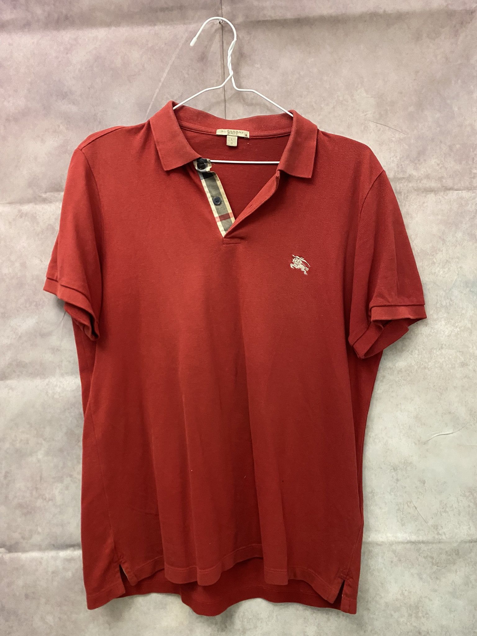 Burberry × Designer Burberry Polo Nova Check Luxury Size US L / EU 52-54 / 3 - 1 Thumbnail