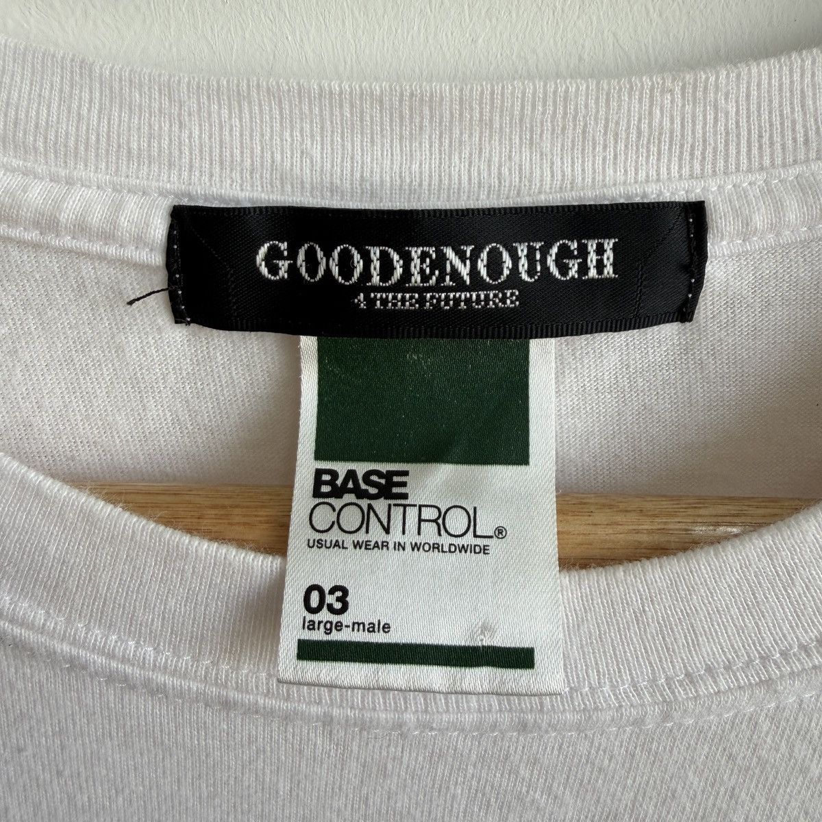 Hiroshi Fujiwara Vintage Good Enough by Hiroshi Fujiwara Tee Shirt Size US L / EU 52-54 / 3 - 3 Thumbnail