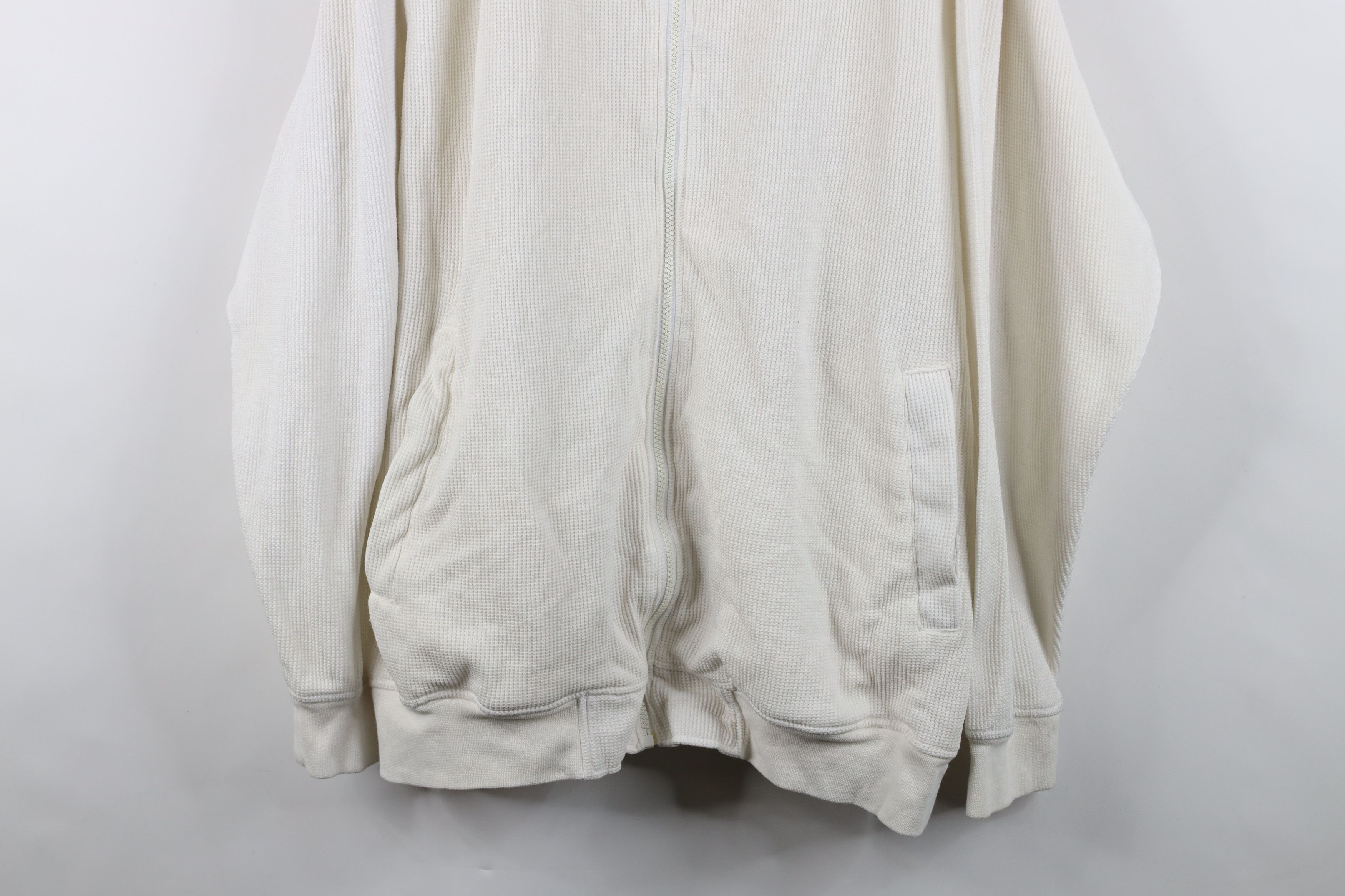Vintage Deadstock Vintage 90s Y2K Streetwear Waffle Knit Hoodie Size US XXL / EU 58 / 5 - 3 Thumbnail