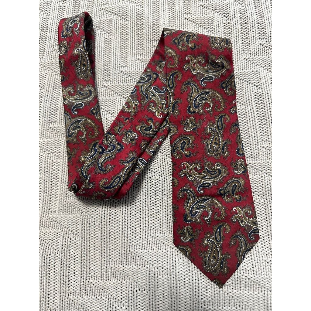 Vintage Vintage Gimbels red paisley tie Size ONE SIZE - 1 Thumbnail