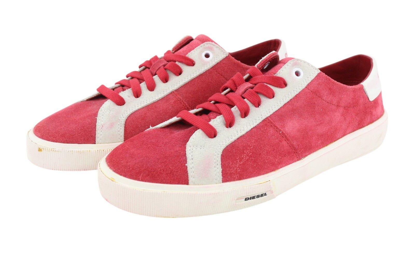 Diesel S-MYDORI LC EU42 Red Suede Leather 41524 Size US 9 / EU 42 - 2 Thumbnail