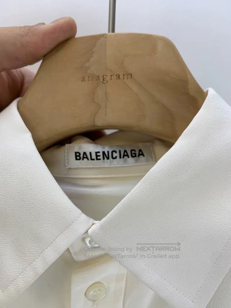 Balenciaga Balenciaga Green Logo Long Sleeve Shirt Size XS / US 0-2 / IT 36-38 - 3 Thumbnail