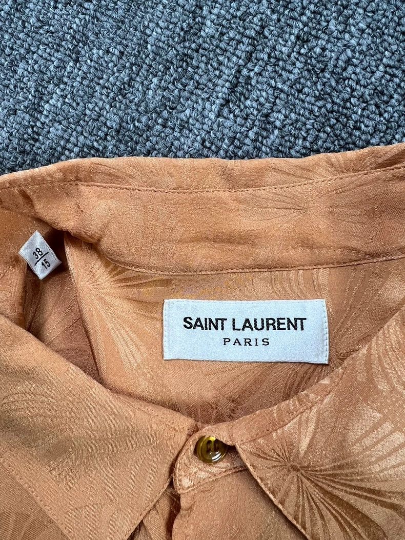 Yves Saint Laurent Saint Laurent size 38 21ss Silk Hibiscus Shirt 2503-Nextarr Size US M / EU 48-50 / 2 - 3 Thumbnail