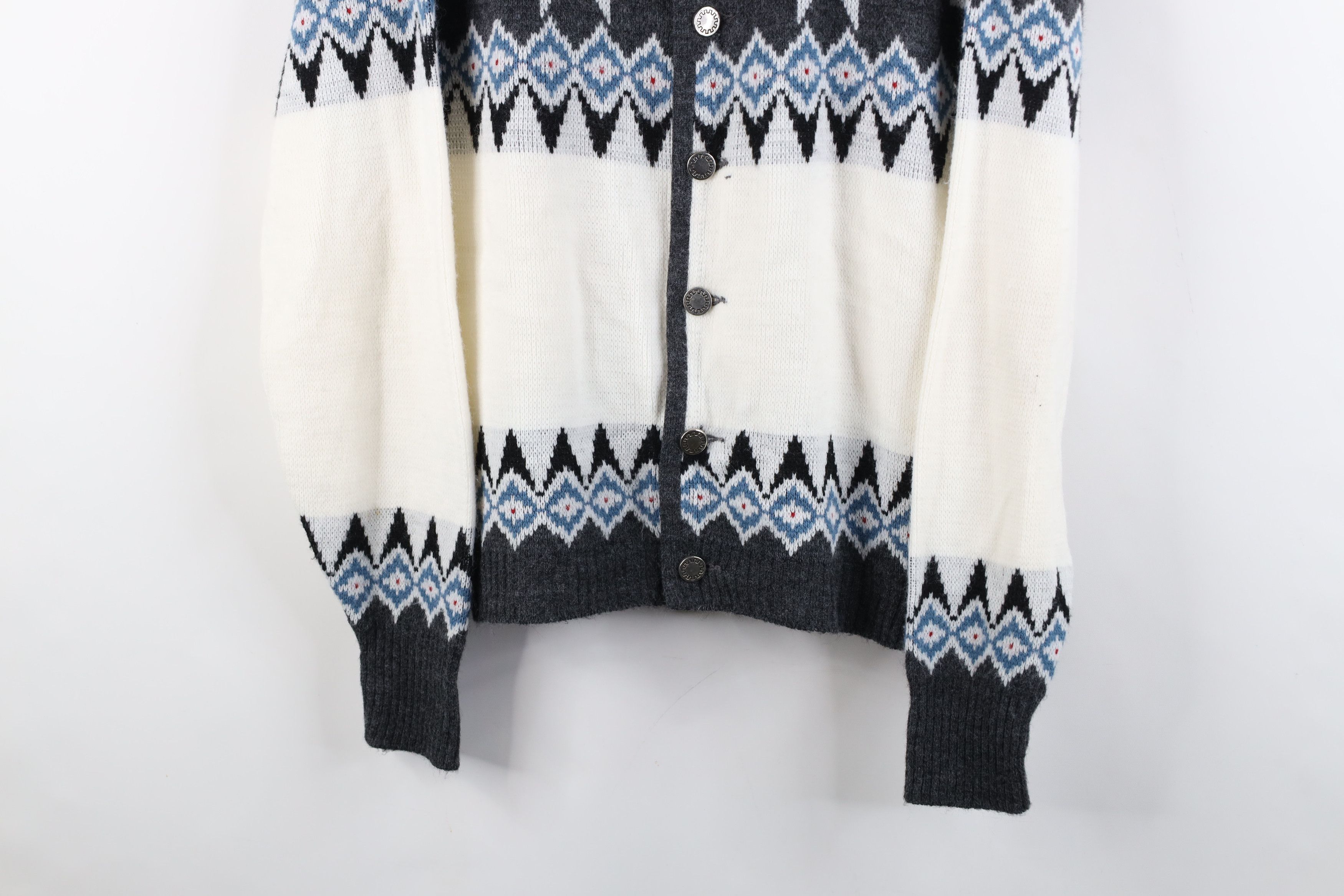 Vintage Vintage 60s 70s Streetwear Skiing Knit Cardigan Sweater USA Size US XXL / EU 58 / 5 - 3 Thumbnail