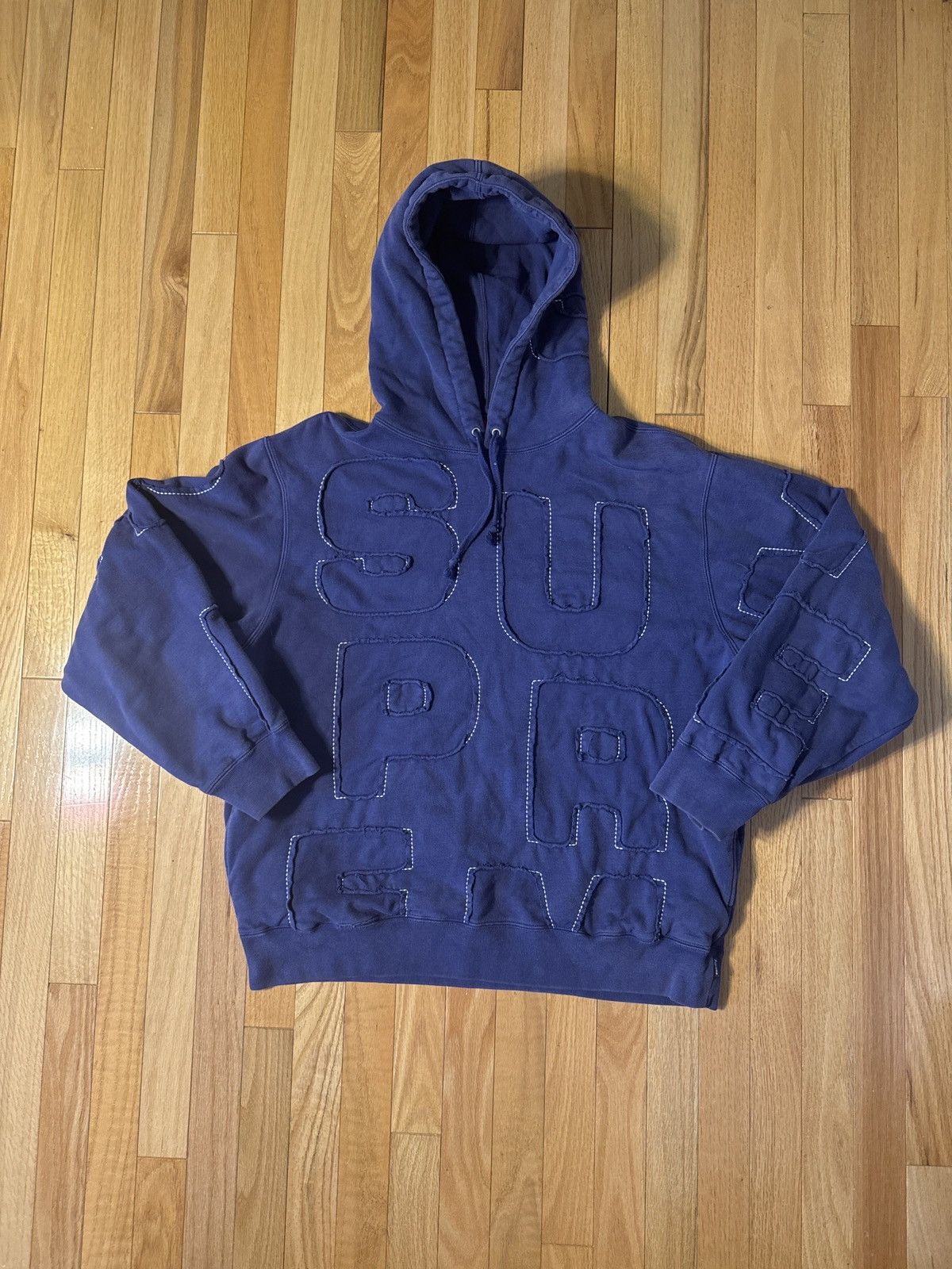 Supreme Supreme Cutout Letters Hooded Sweatshirt – Fall/Winter 2014 Size US L / EU 52-54 / 3 - 1 Thumbnail