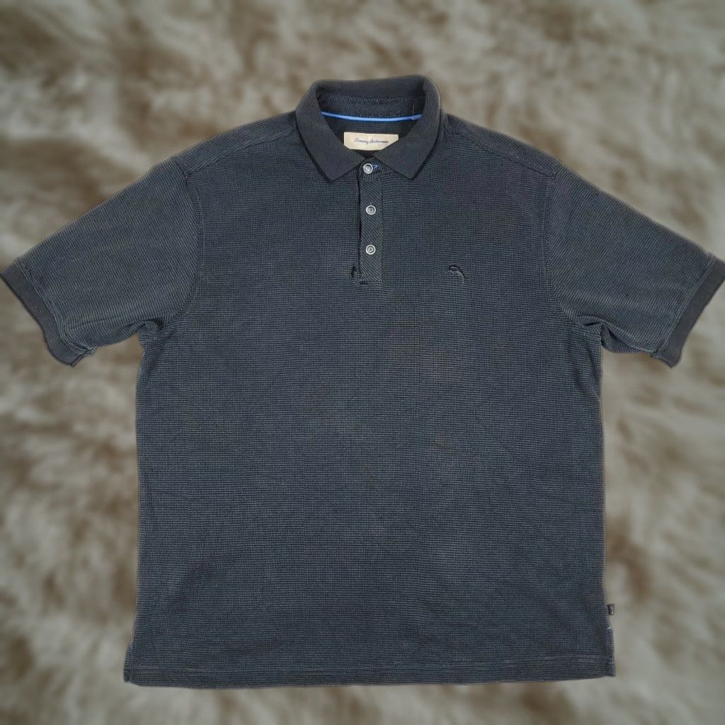 Tommy Bahama Tommy Bahama Gray Marlin Logo Mens Short Sleeve Polo Shirt Size Large - DAMAGED - Boxed Original Title Size US L / EU 52-54 / 3 - 1 Thumbnail