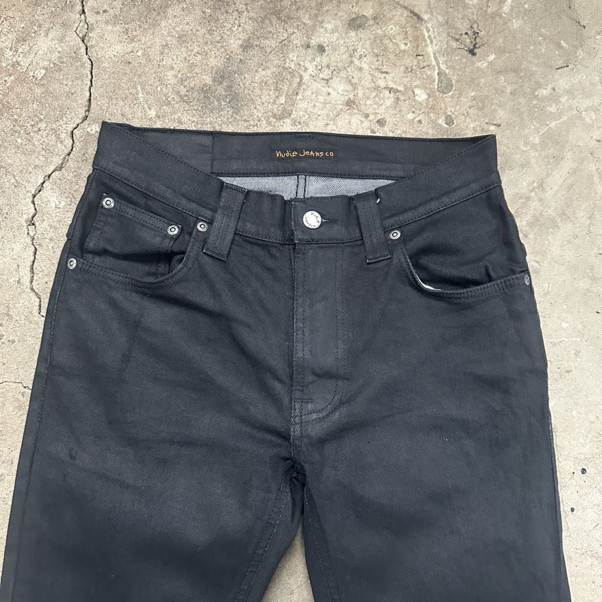 Nudie Jeans Nudie Jeans thight terry Black Denim Organic Slim Size US 29 - 3 Thumbnail