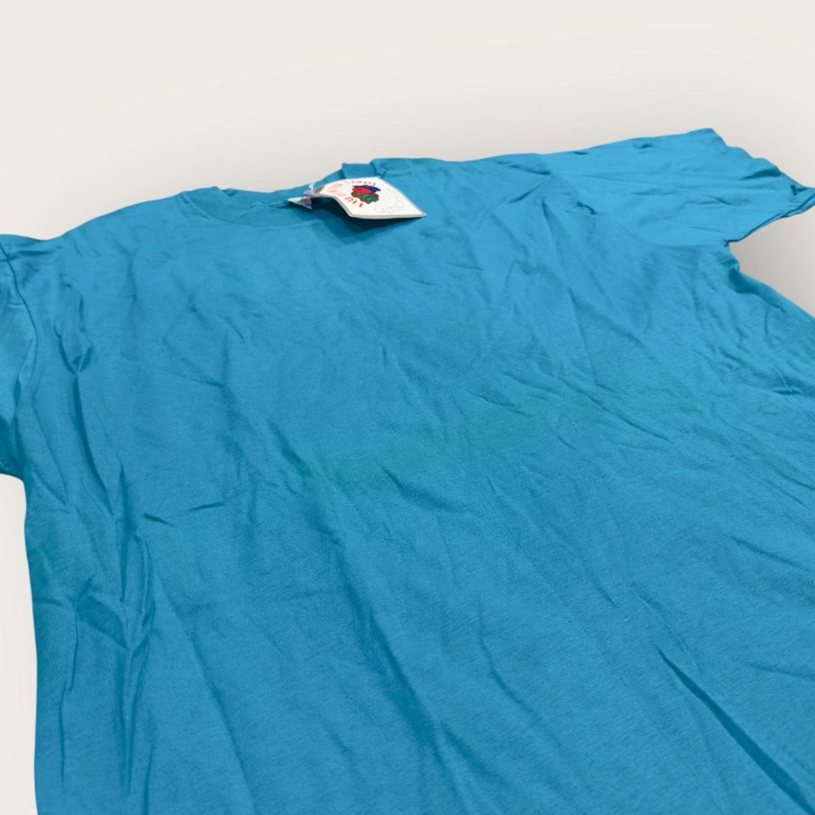 Fruit Of The Loom Vintage 80s Single Stitch NWT Fruit of the Loom Blank Tee Size US XL / EU 56 / 4 - 3 Thumbnail