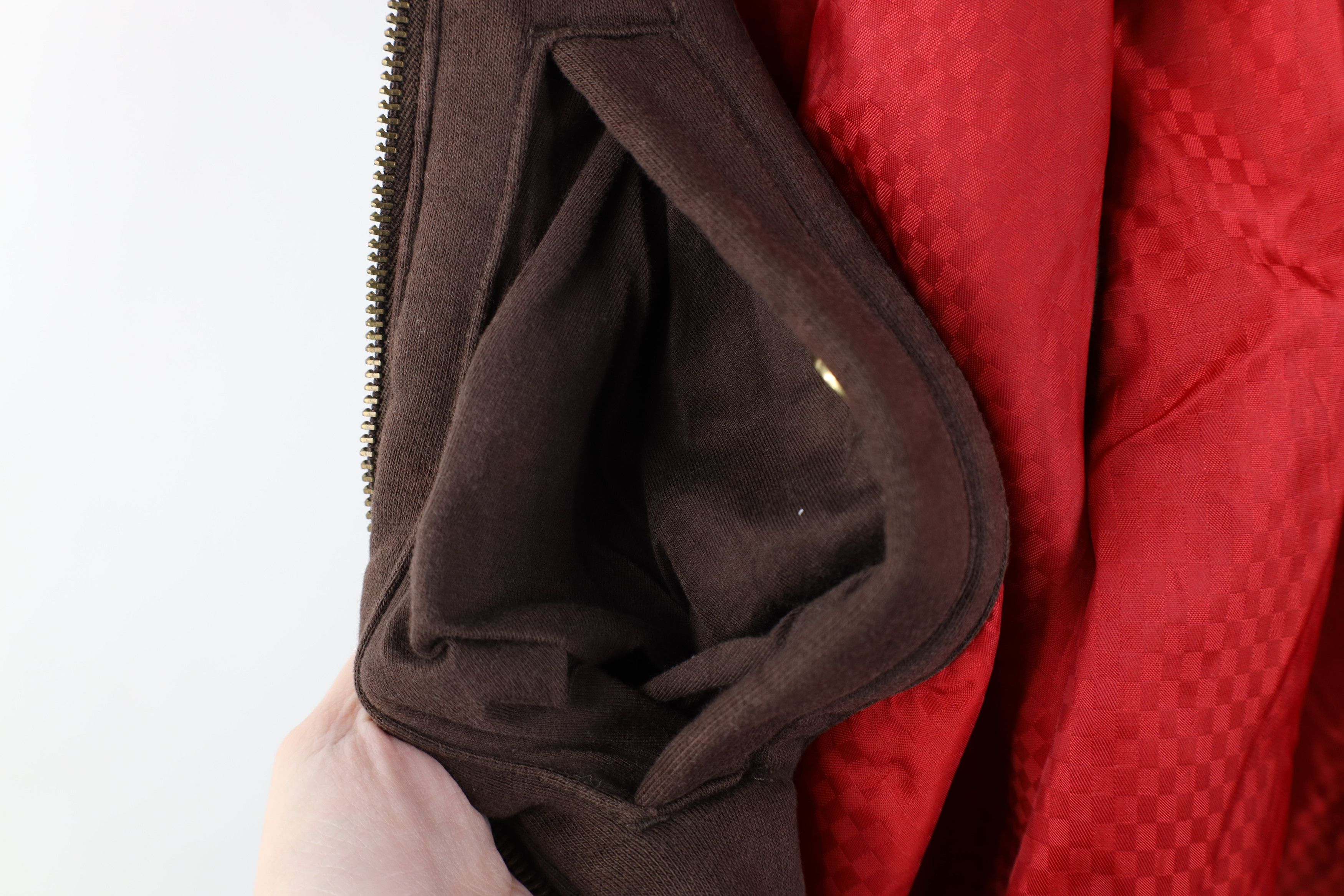 Nike Vintage Nike Air Jordan Heavyweight Bomber Jacket Brown Size US XL / EU 56 / 4 - 11 Thumbnail