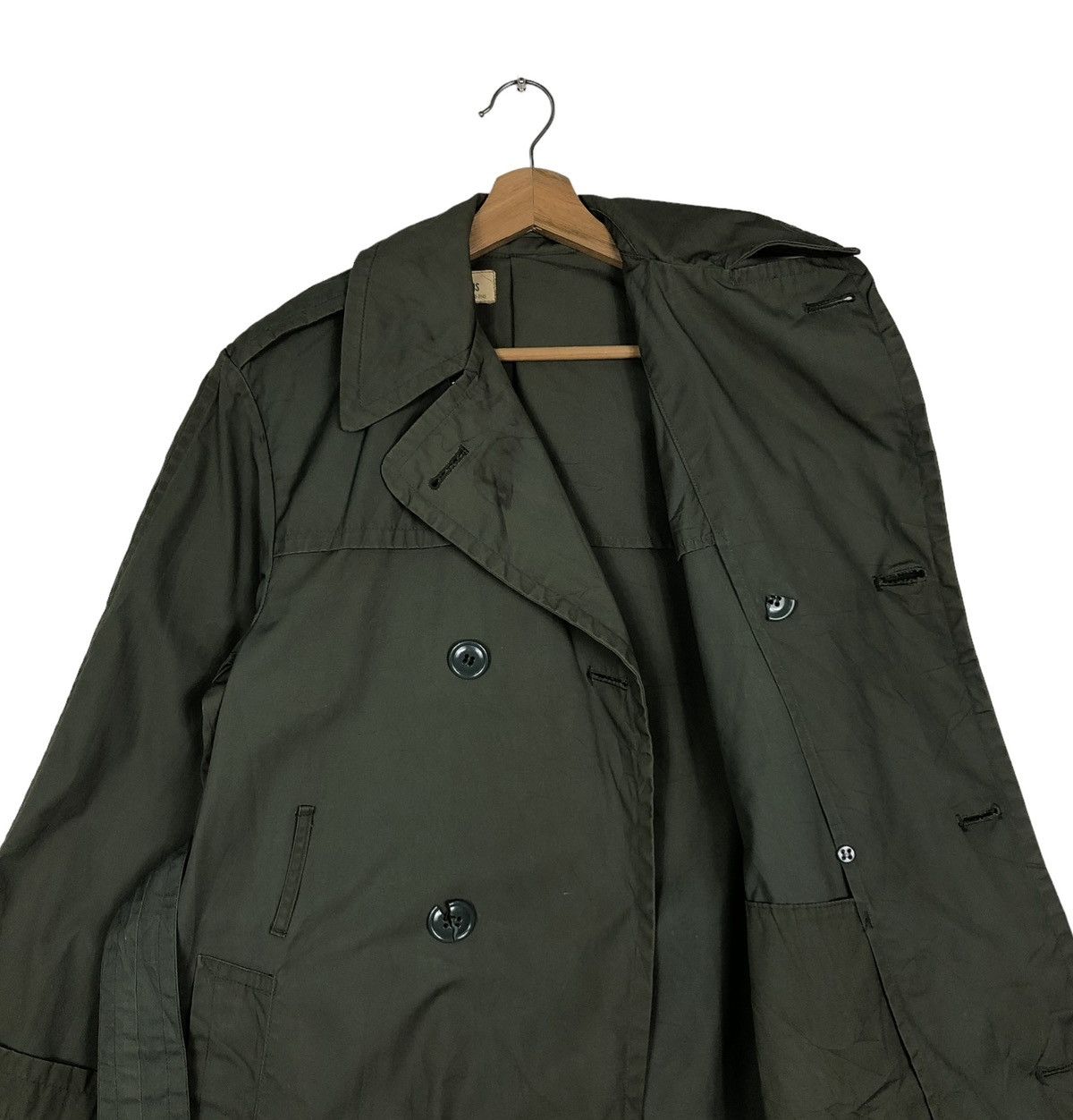Buzz Rickson's 🔥VINTAGE LONG TRENCH COATS JACKET QUARPEL CENTRE MFG CO Size US M / EU 48-50 / 2 - 12 Thumbnail