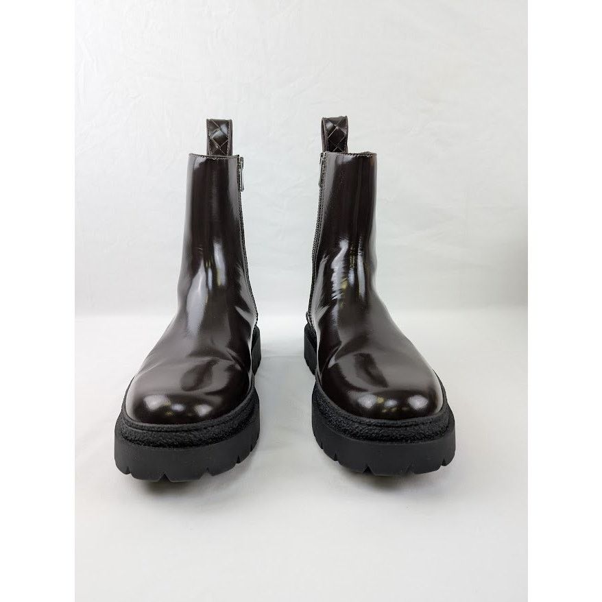 Bottega Veneta o1rshd1 Texas Calf Highway Ankle Boot in Fondant/Black Size US 10 / EU 43 - 12 Thumbnail