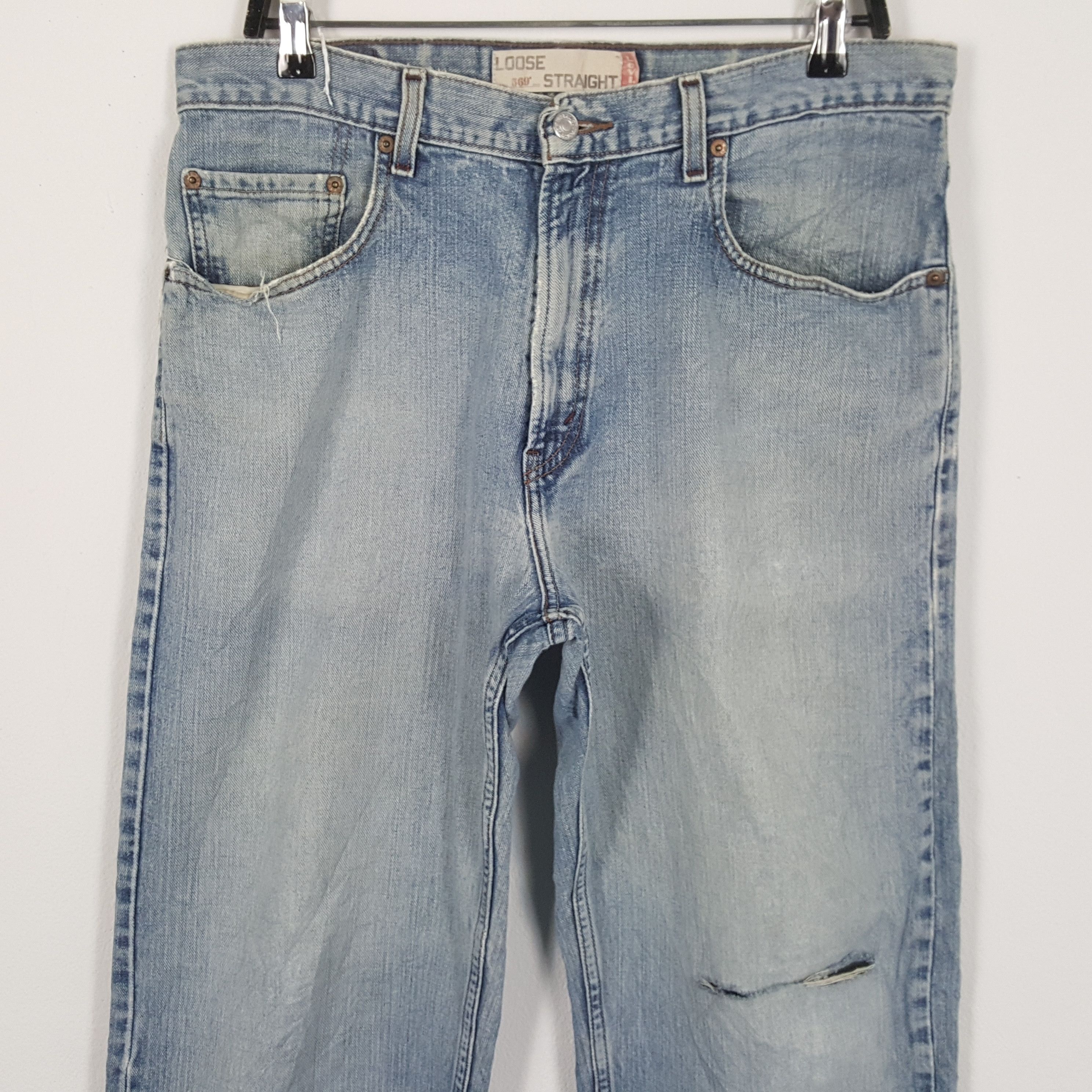 Levi's × Vintage LEVIS Distressed Jeans Daily Streetwear Style Size US 34 / EU 50 - 2 Thumbnail