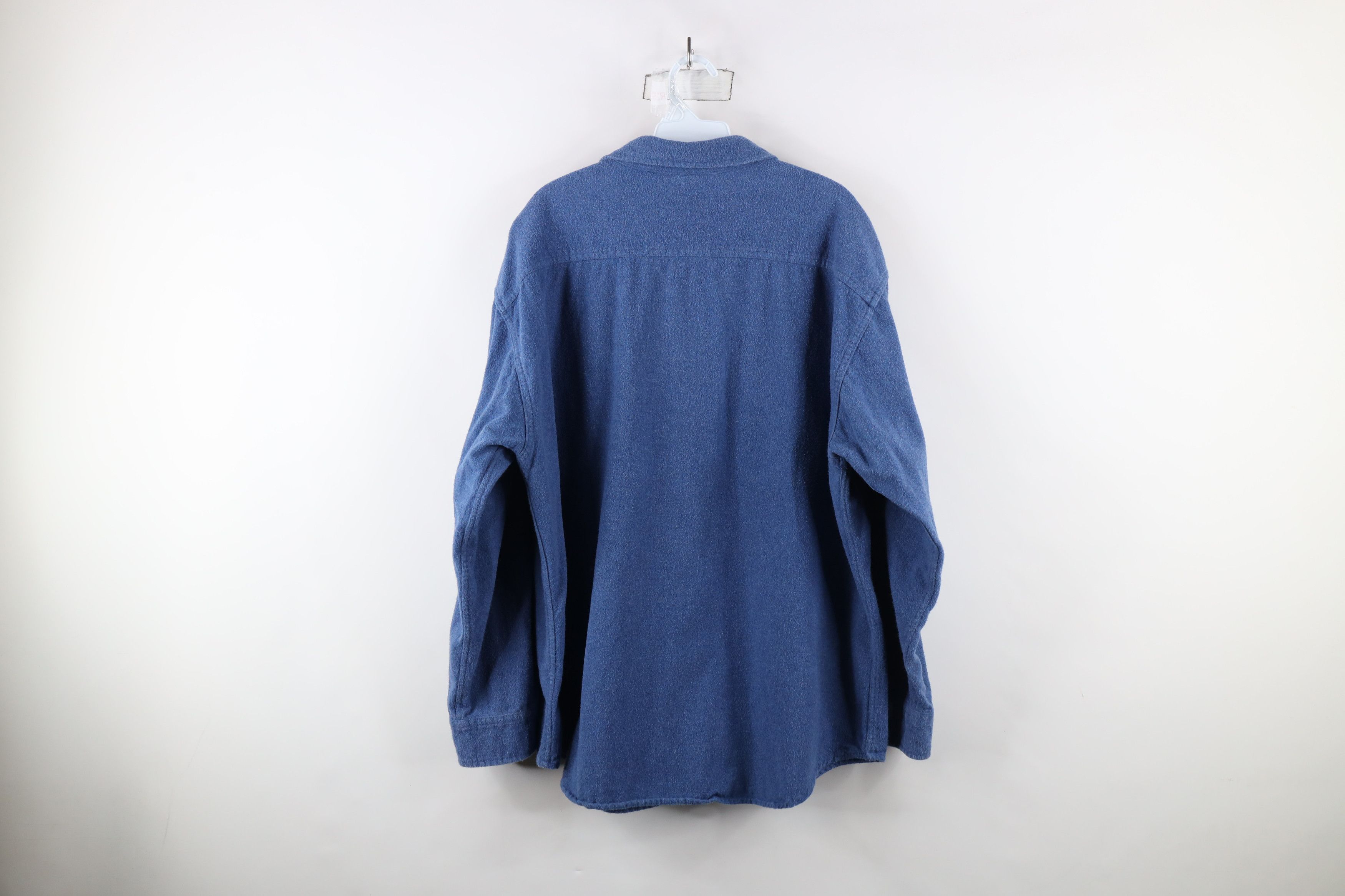 Vintage Vintage 90s Streetwear Heavyweight Chamois Button Shirt Size US XL / EU 56 / 4 - 9 Thumbnail