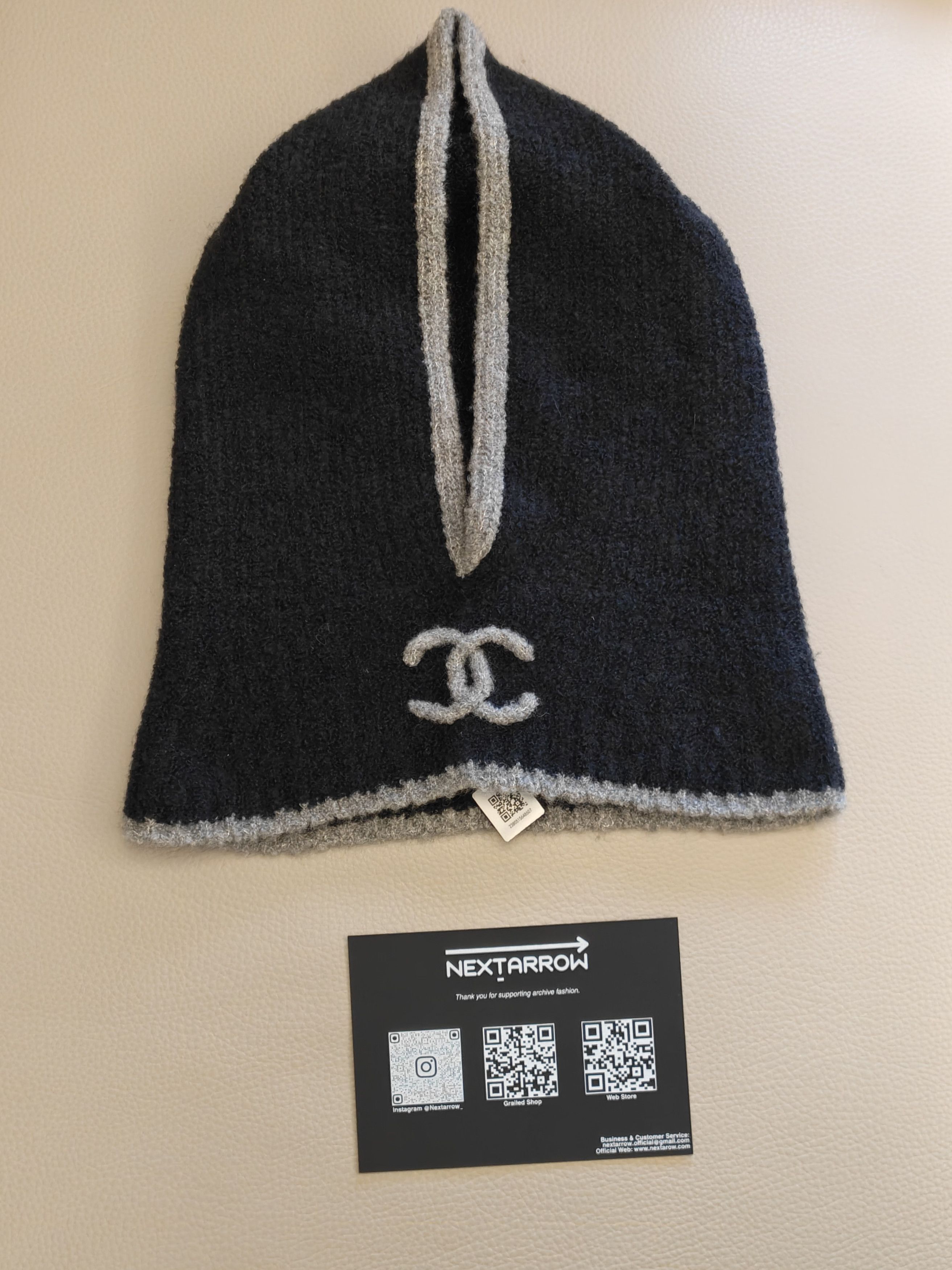 Chanel Chanel Black and grey cold hat Size ONE SIZE - 1 Thumbnail