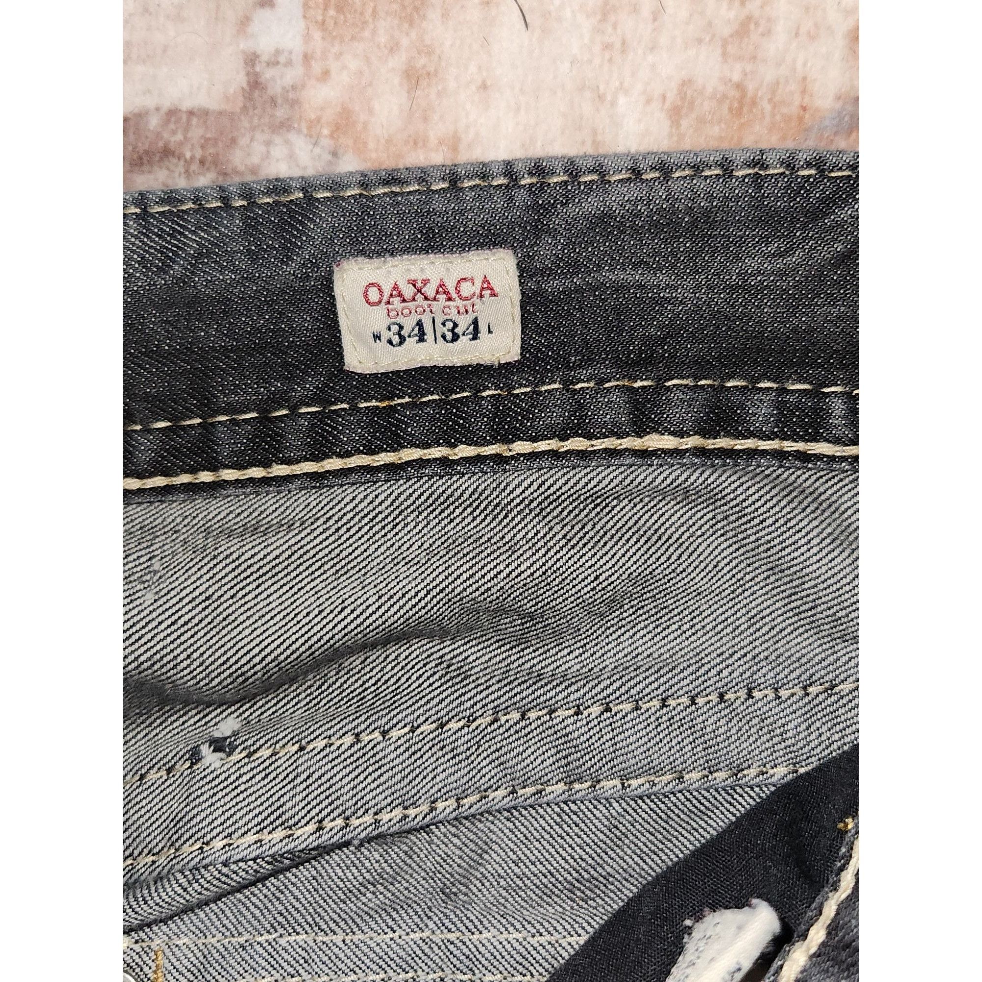 Vintage Mek Denim USA Blue Jeans Mens 34x34 Vtg Oaxaca Boot Cut Dist Size US 34 / EU 50 - 6 Thumbnail