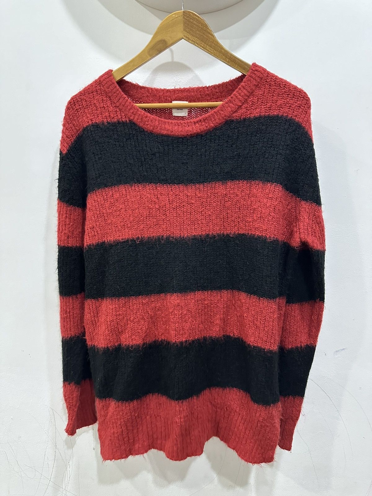 Japanese Brand Kurt Cobain Browny Vintage Distressed Mohair Grunge Sweater Size US L / EU 52-54 / 3 - 3 Thumbnail
