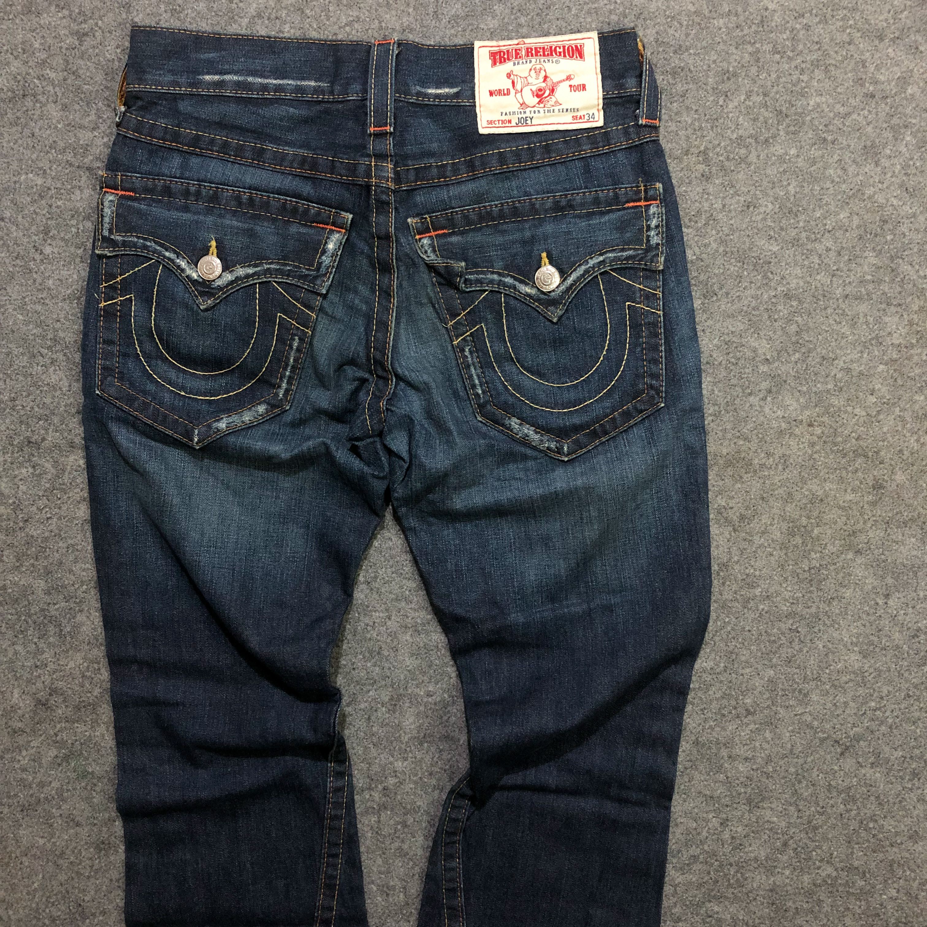 Japanese Brand True Religion Joey Super T Bootcut Jeans Denim Dark Wash Size US 29 - 9 Thumbnail