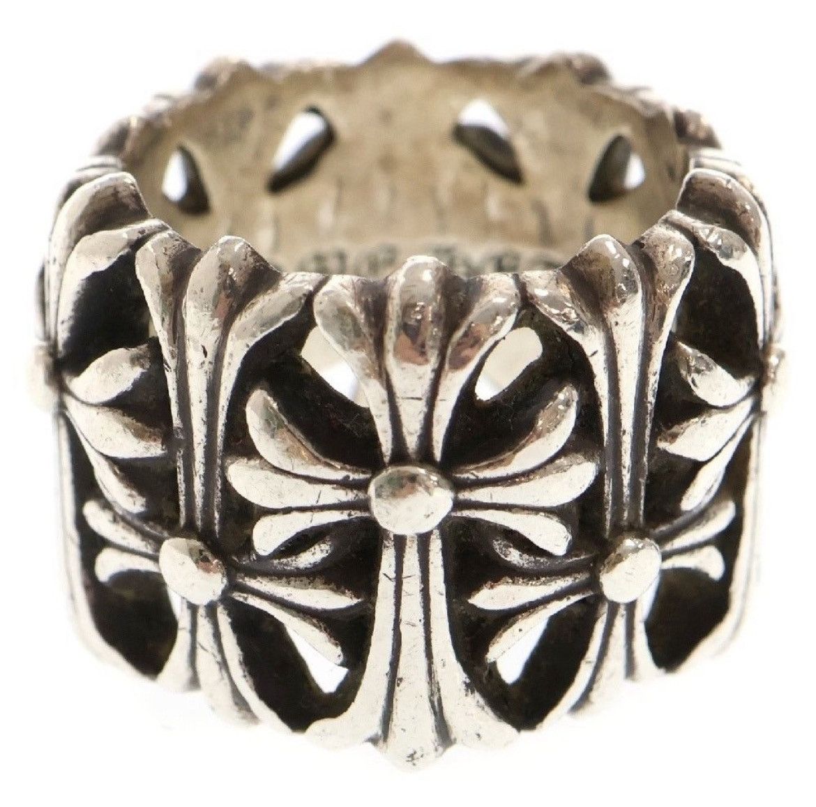 Chrome Hearts Chrome Hearts Cemetery Cross Silver Ring Size ONE SIZE - 1 Thumbnail