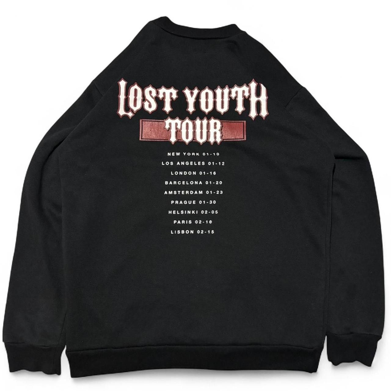 Band Tees Lost Youth 1993 World Tour Black Graphic Sweatshirt Size US S / EU 44-46 / 1 - 8 Thumbnail