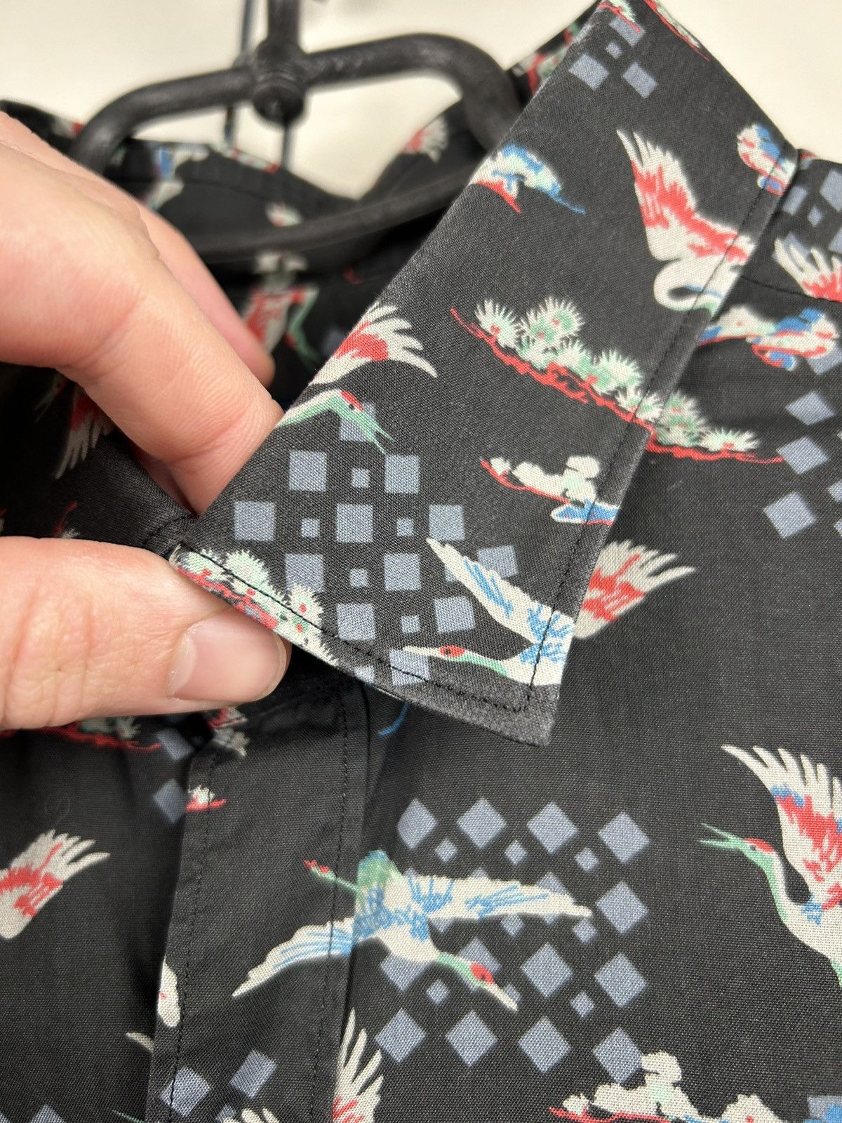 Lanvin Lanvin Evolutive Cranes Print Shirt Size US M / EU 48-50 / 2 - 3 Thumbnail