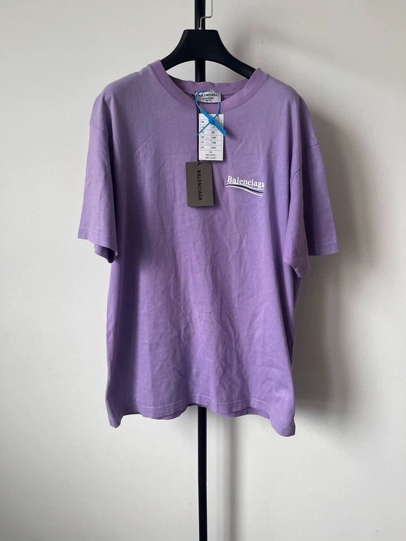 Balenciaga Balenciaga Monogrammed Crew Neck Short Sleeve Drop Sleeve Size XS / US 0-2 / IT 36-38 - 1 Thumbnail