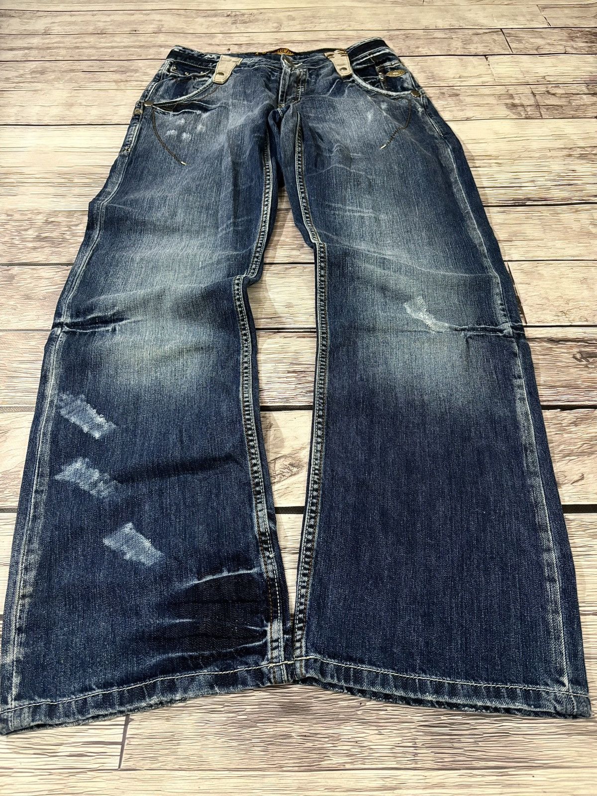 Hysteric Glamour × Japanese Brand 💥 HYSTERIC GLAMOUR BALENCIAGA STYLE JAPANESE JEANS Size US 32 / EU 48 - 1 Thumbnail
