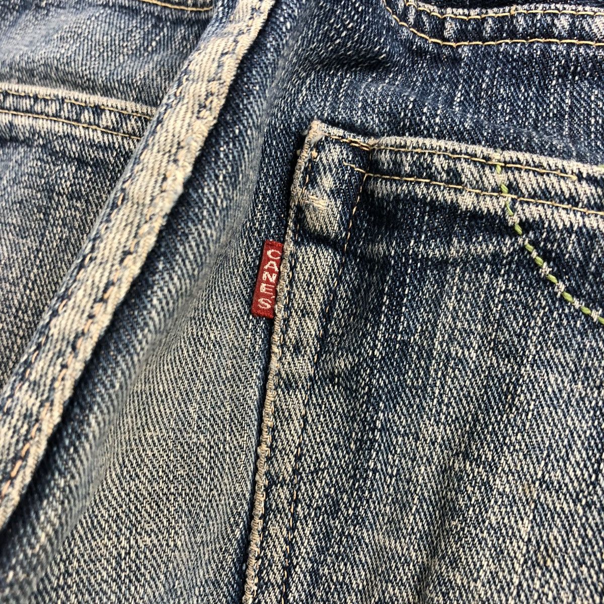 Japanese Brand × Sugar Cane 🇯🇵 Vintage Sugar Cane Onikiwa Distressed Faded Selvedge Jeans Size US 27 - 16 Thumbnail