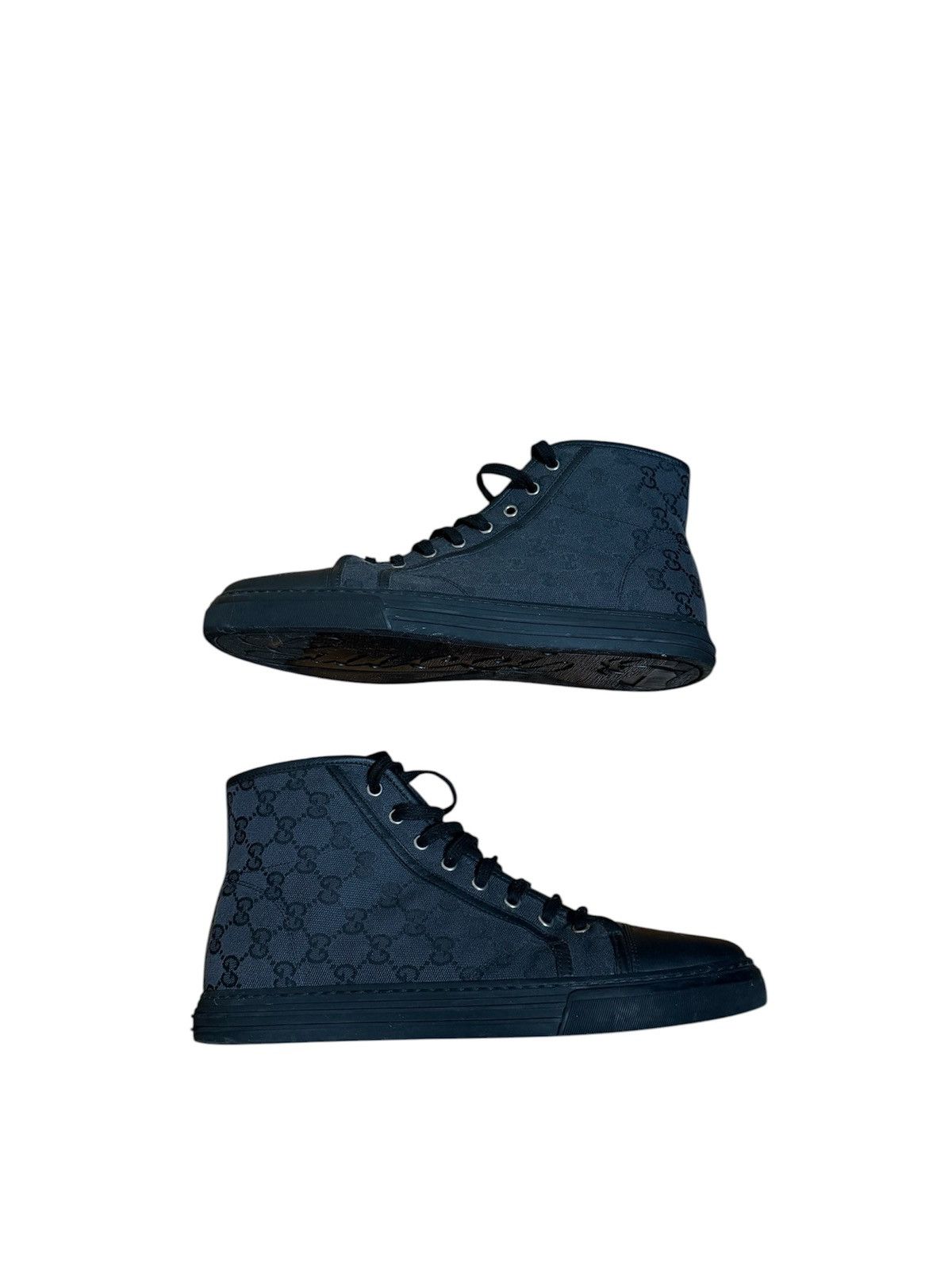 Gucci 🔥Gucci Monogram High Top Sneakers/Gucci Monogram Sneakers Size US 10.5 / EU 43-44 - 5 Thumbnail