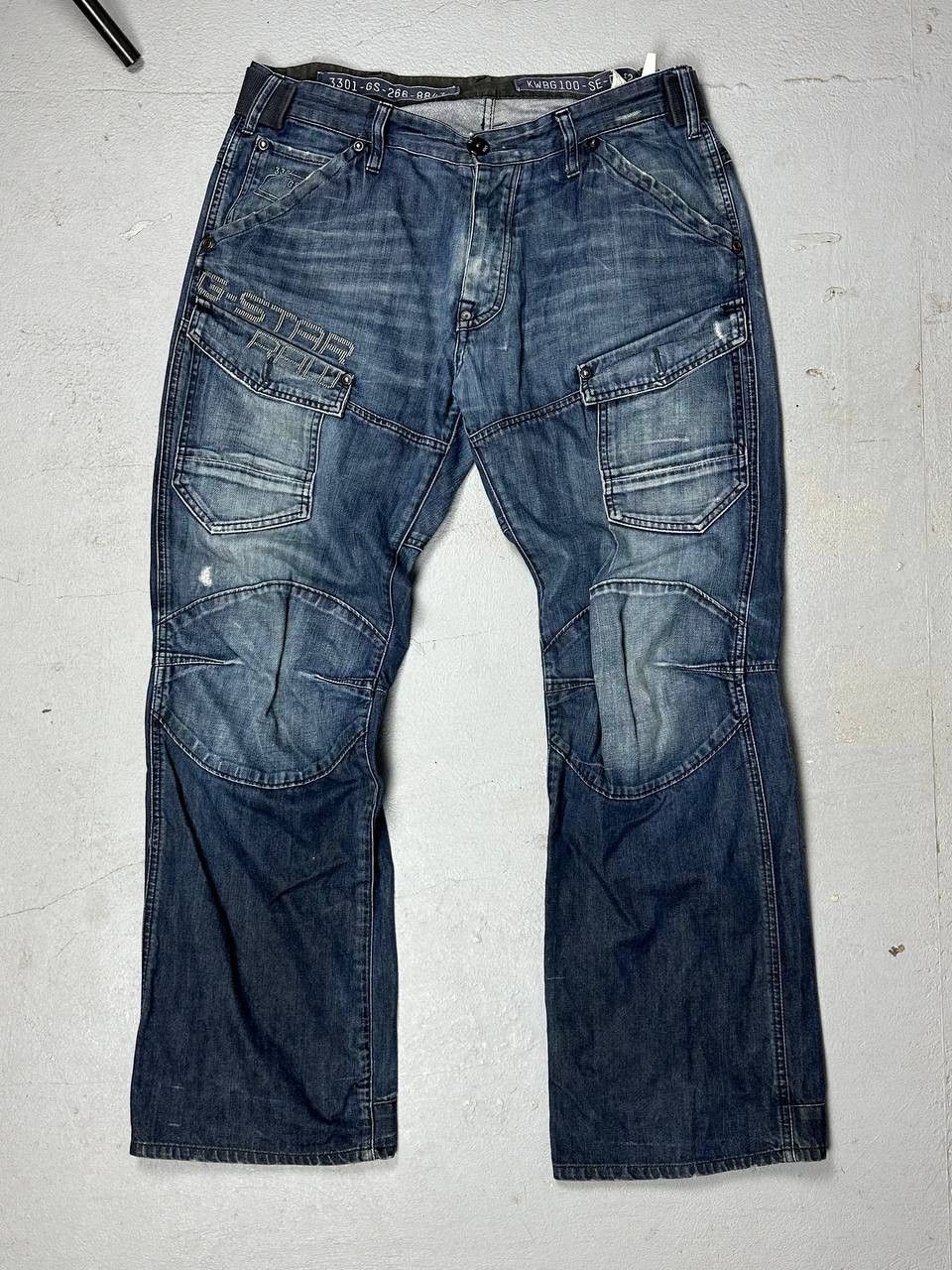 G-Star Vintage pants G Star Raw y2k denim flared baggy Cargo Size US 36 / EU 52 - 1 Thumbnail