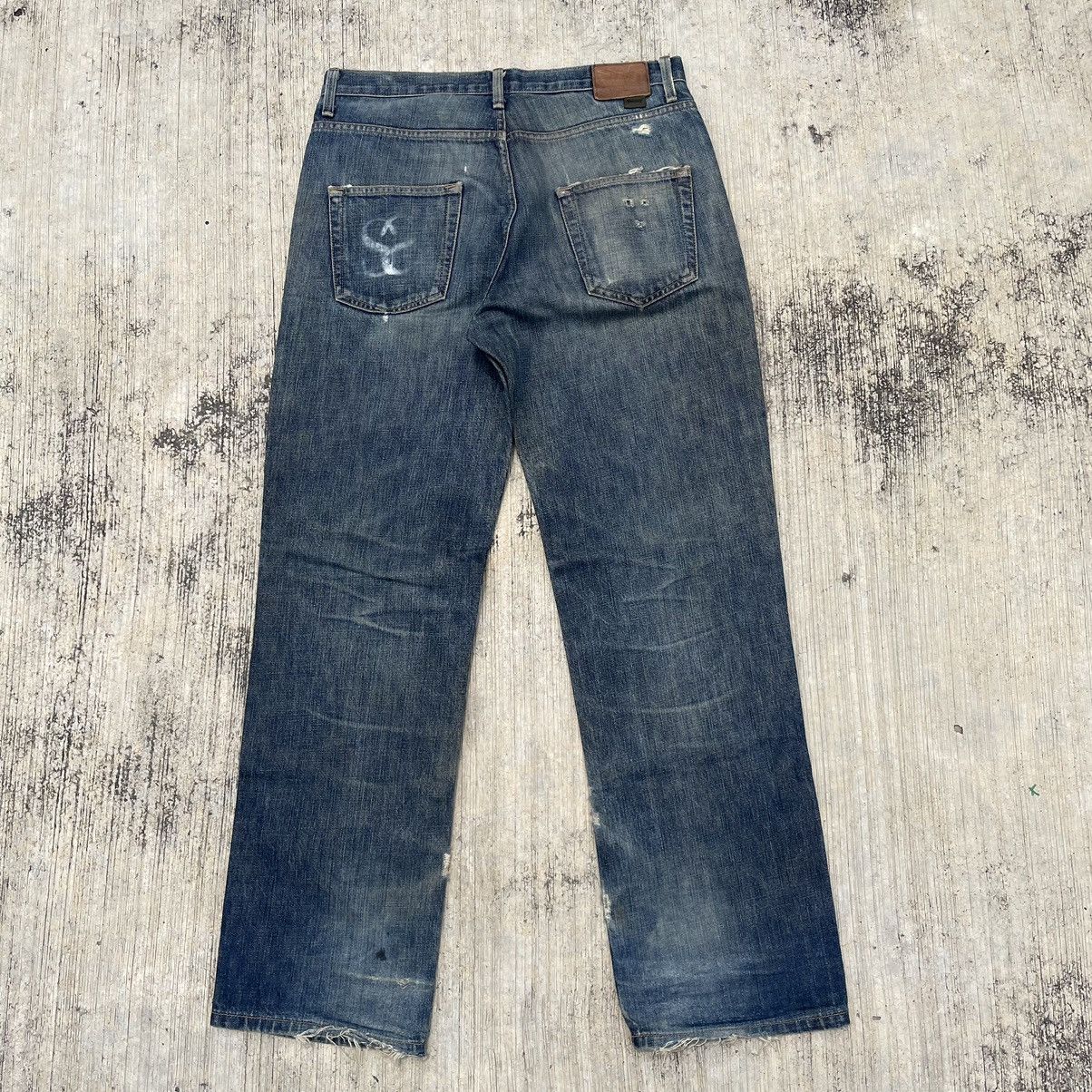 Stussy Vintage Distress Stussy Crown Rough Denim Size US 32 / EU 48 - 2 Thumbnail