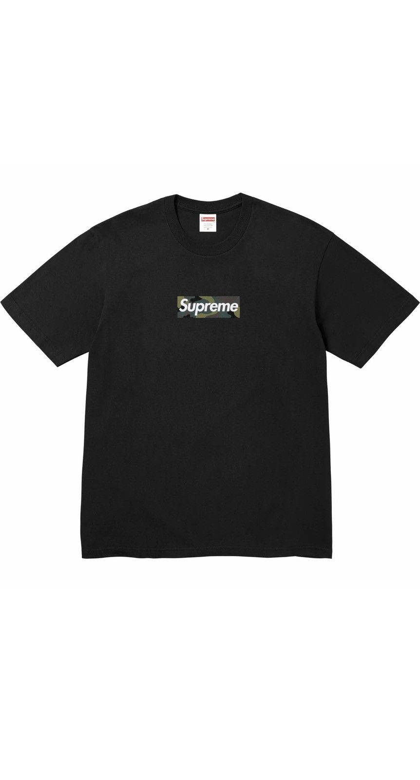 image of Supreme Camo Box Logo in Black, Men's (Size Small)