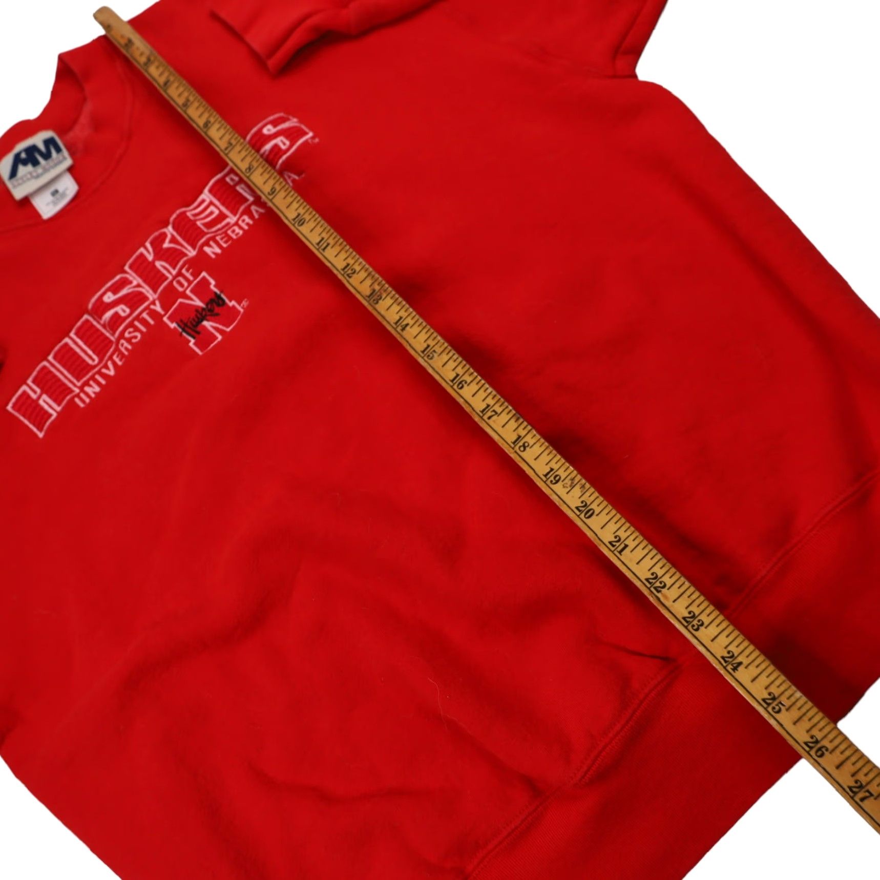 Vintage VINTAGE University of Nebraska Huskers XL Embroidered Spellout Sweatshirt Red Mens XL Size US XL / EU 56 / 4 - 7 Thumbnail
