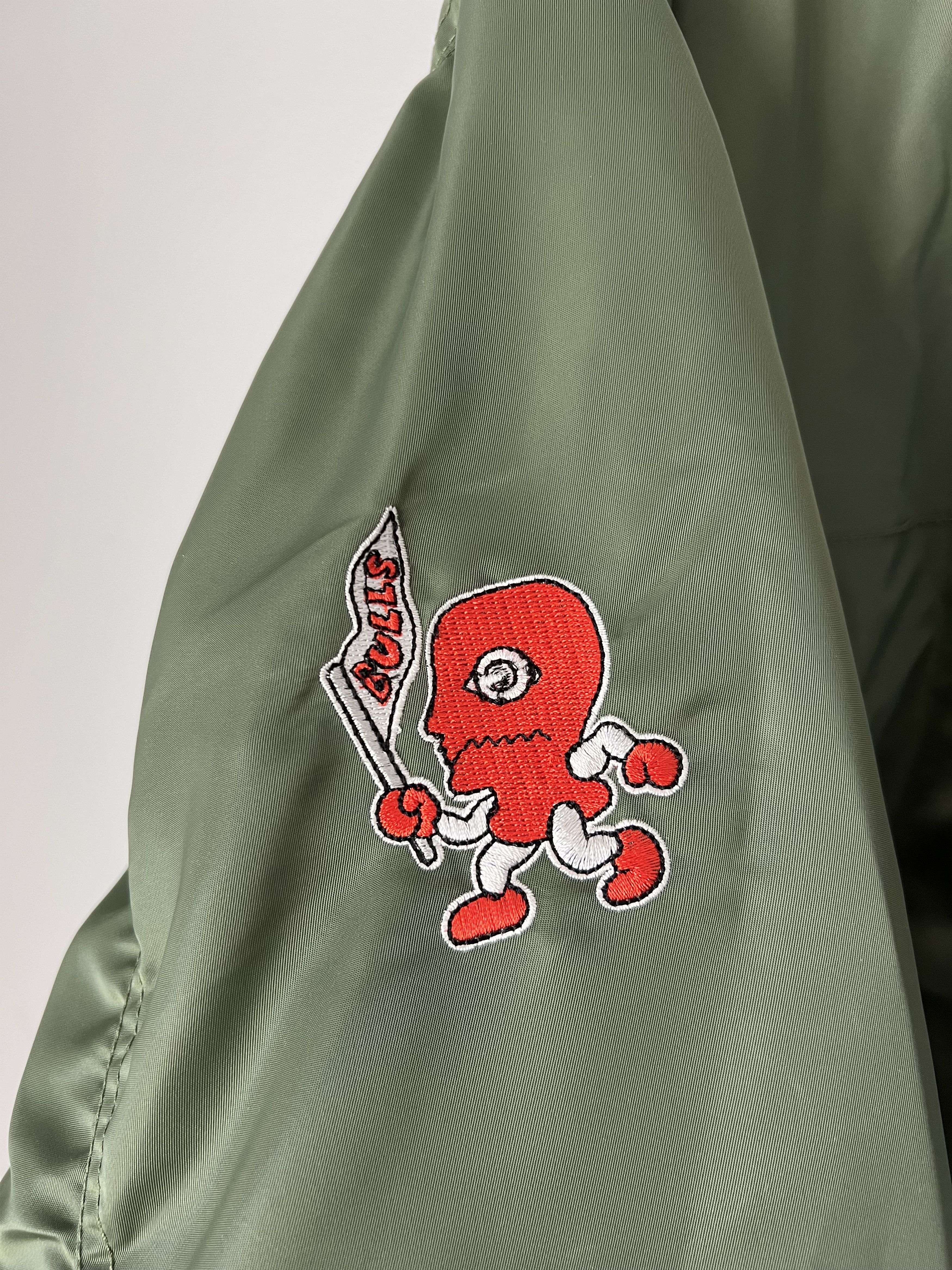 Brain Dead Brain Dead Chicago Bulls Flight Jacket in Olive Green Size US XL / EU 56 / 4 - 7 Thumbnail