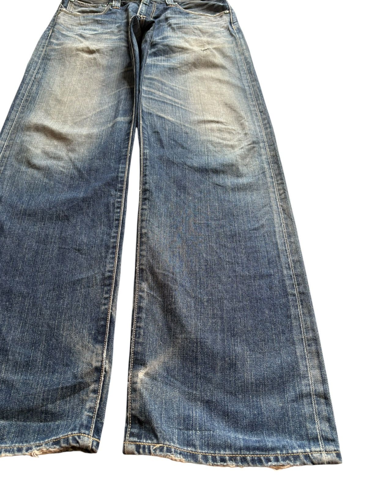 Levi's Vintage 90s Levis 503 Mud Wash Ripped Loose Baggy Jeans Size US 34 / EU 50 - 7 Thumbnail