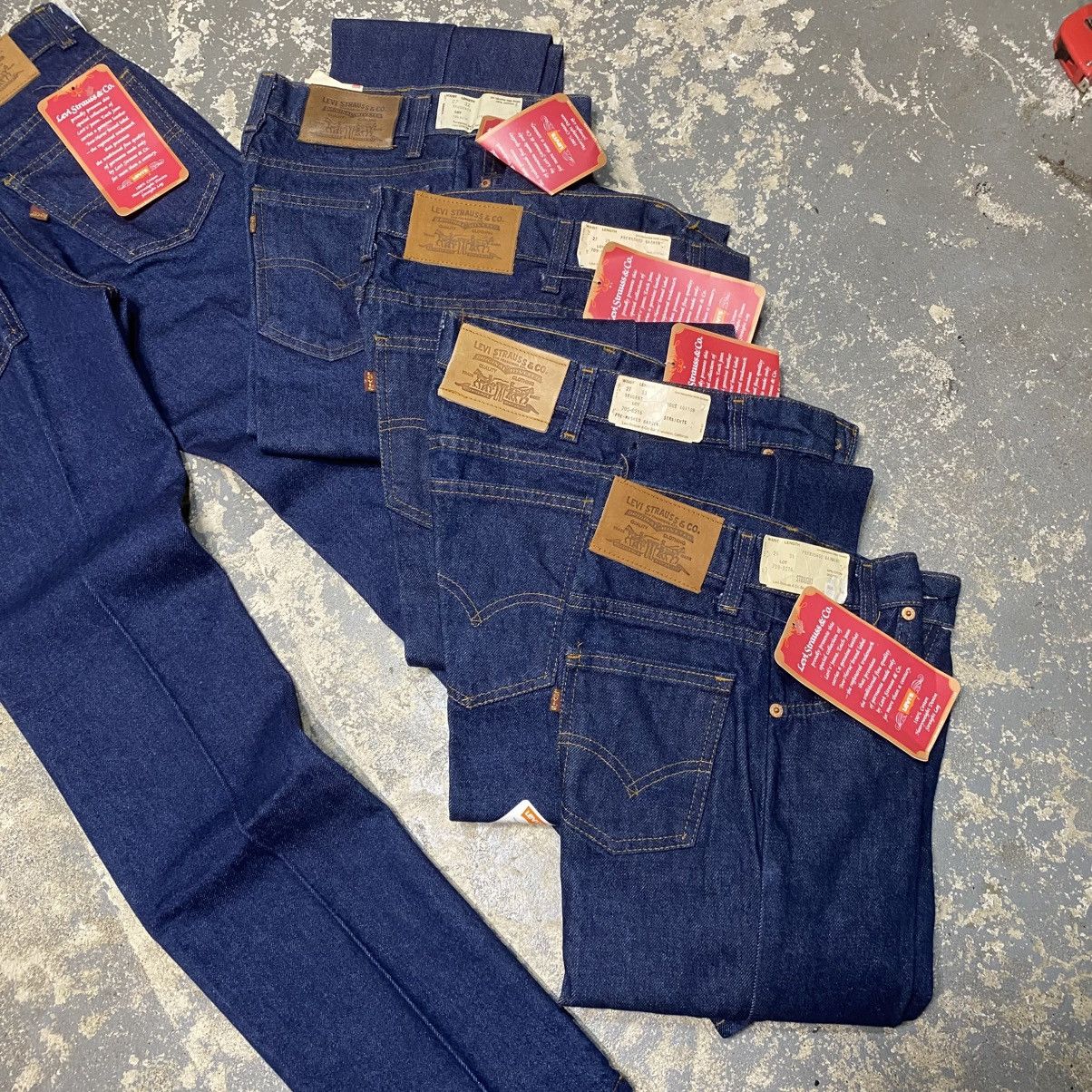 Levi's × Vintage Vintage Levi’s Straight Leg 709-0216 80s Denim Jeans USA NWT Size US 27 - 12 Thumbnail