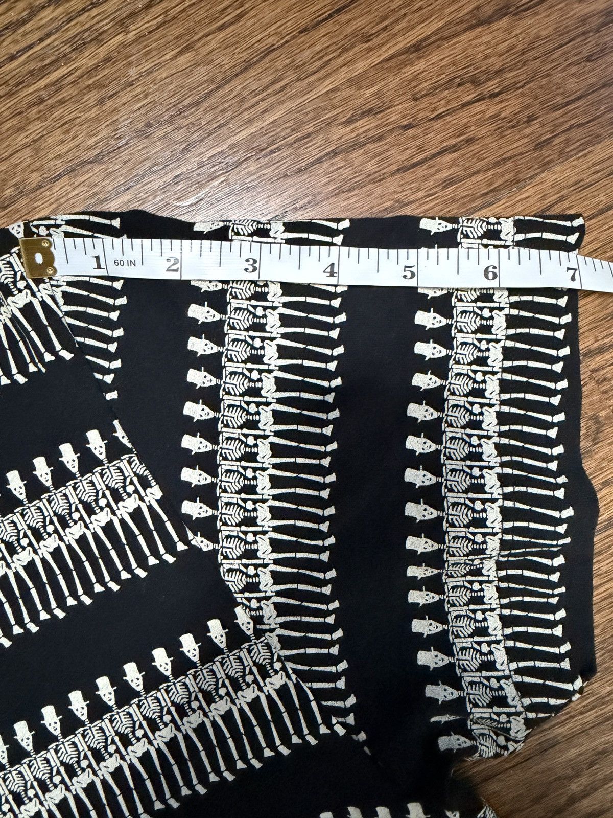 Saint Laurent Paris SLP Dancing Skeleton Top Hat Tee - Hedi Slimane Size US M / EU 48-50 / 2 - 10 Thumbnail