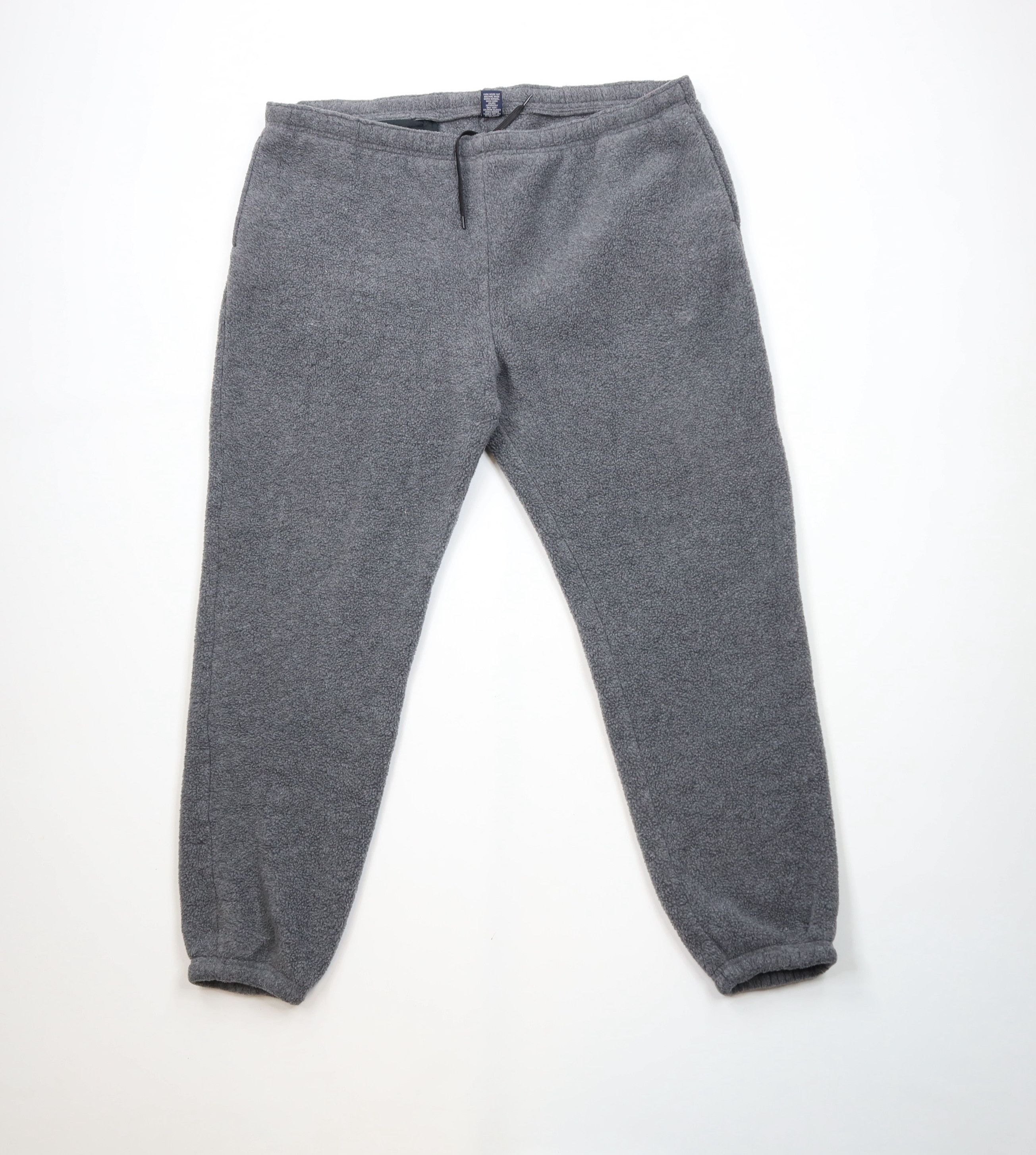 Lands' End × Vintage Vintage 90s Lands End Fleece Sweatpants Joggers Gray USA Size US 38 / EU 54 - 1 Thumbnail