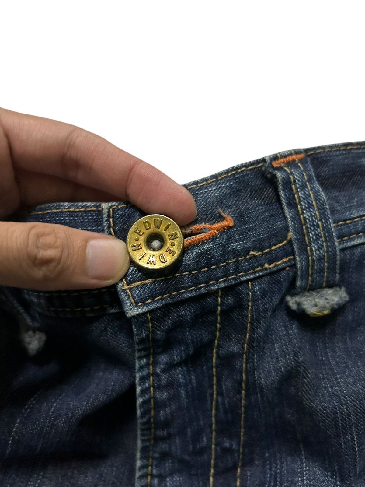 Japanese Brand × Kapital × Vintage 💥Flare💥 Edwin Japanese Punk Style Distressed Denim Rare ☠️🎌 Size US 31 - 10 Thumbnail