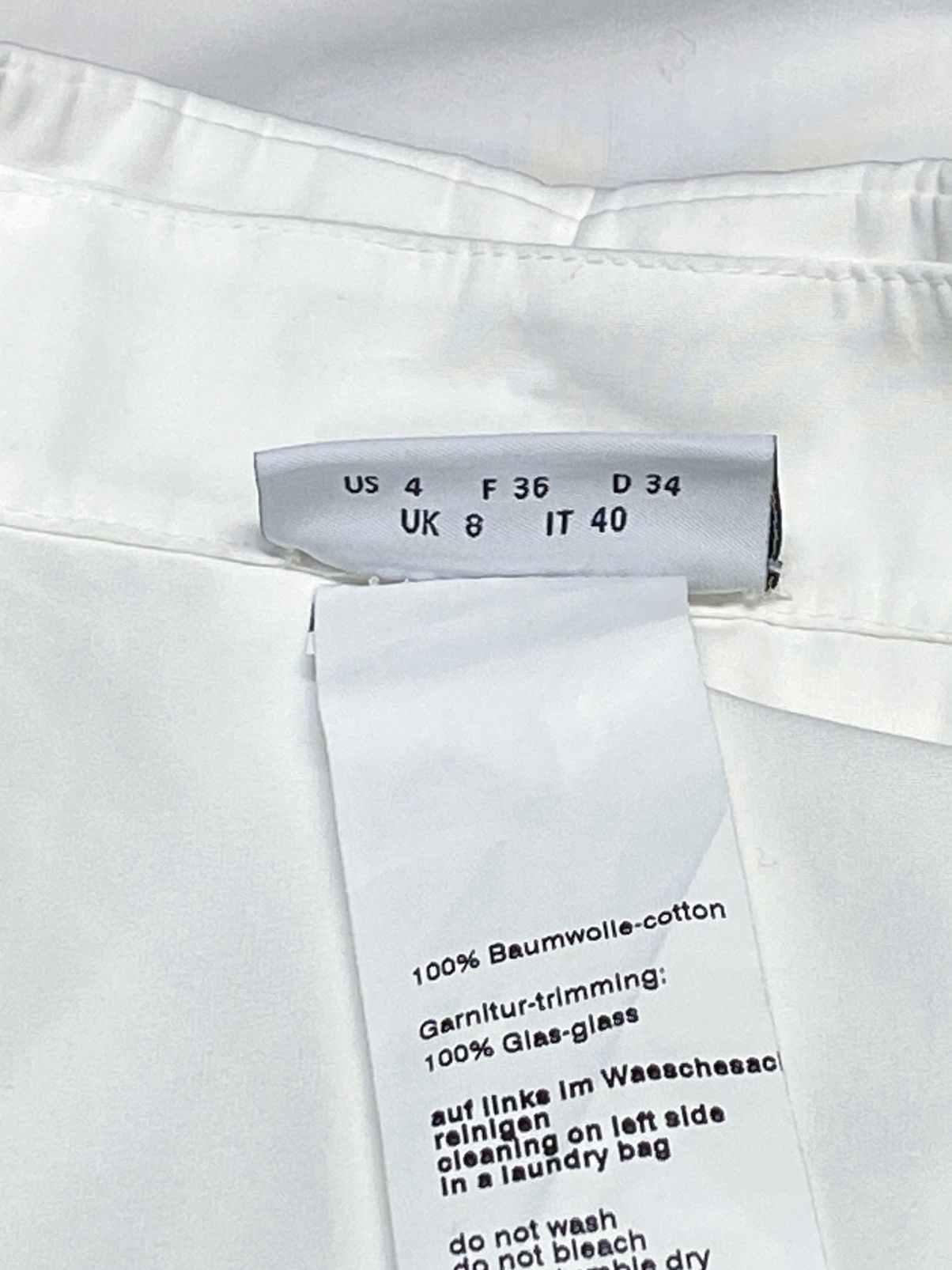 Akris Akris punto Embellished Collar Cotton Shirt size 4 Size S / US 4 / IT 40 - 13 Thumbnail