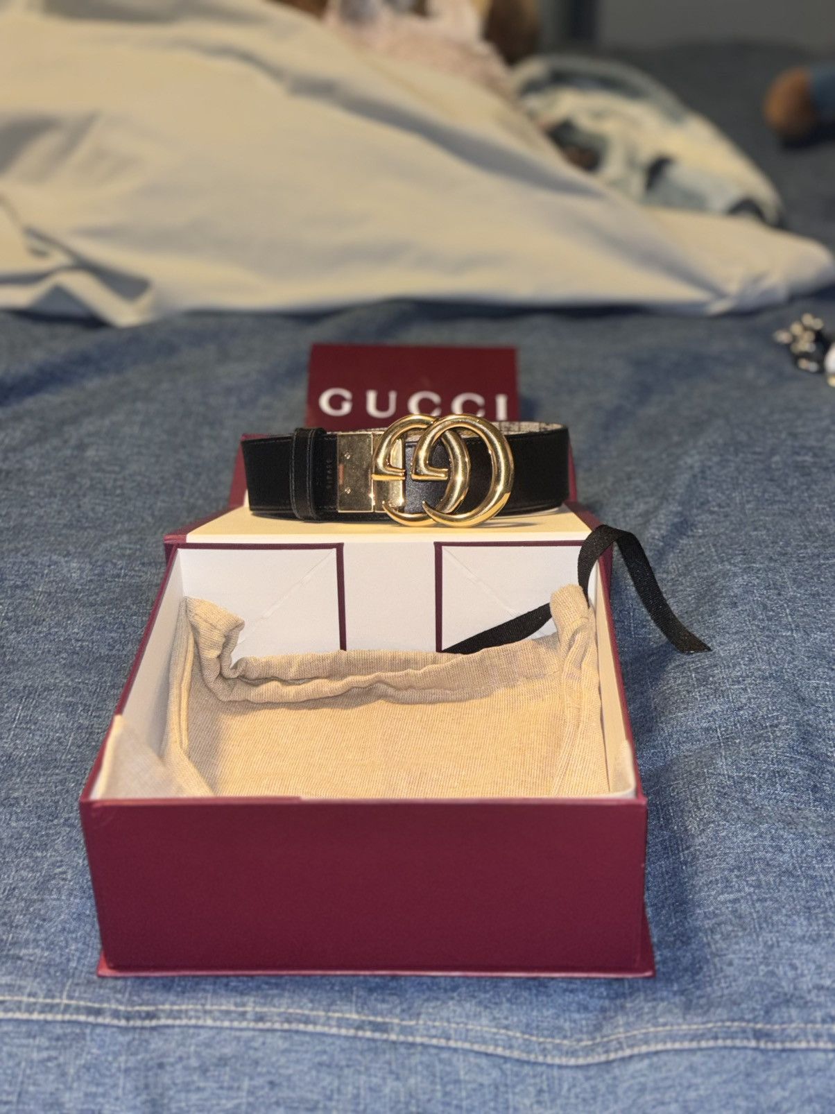Gucci Famous “GG” Double Sided gucci belt Size ONE SIZE - 2 Thumbnail