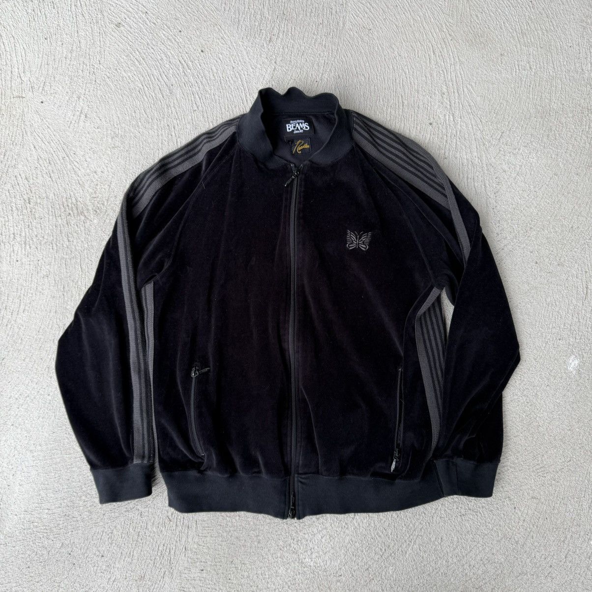 Beams Plus Needles Needles x Beams Velour Track Jacket Grailed