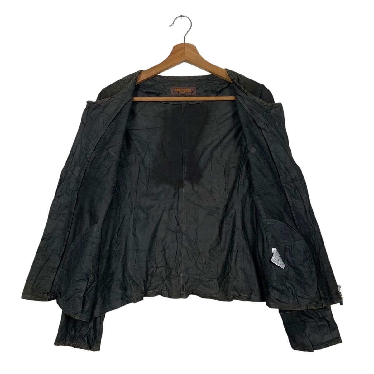 Japanese Brand Balmain Paris Leather Jacket Size M / US 6-8 / IT 42-44 - 11 Thumbnail