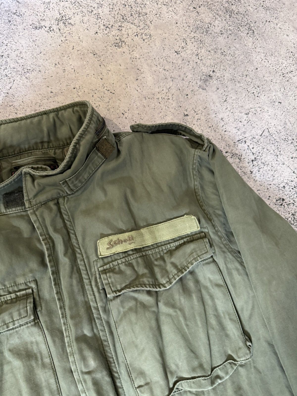 Schott Vintage M65 US Army Schott Jacket Conmar Zipper War Olive 90 Size US XL / EU 56 / 4 - 4 Thumbnail