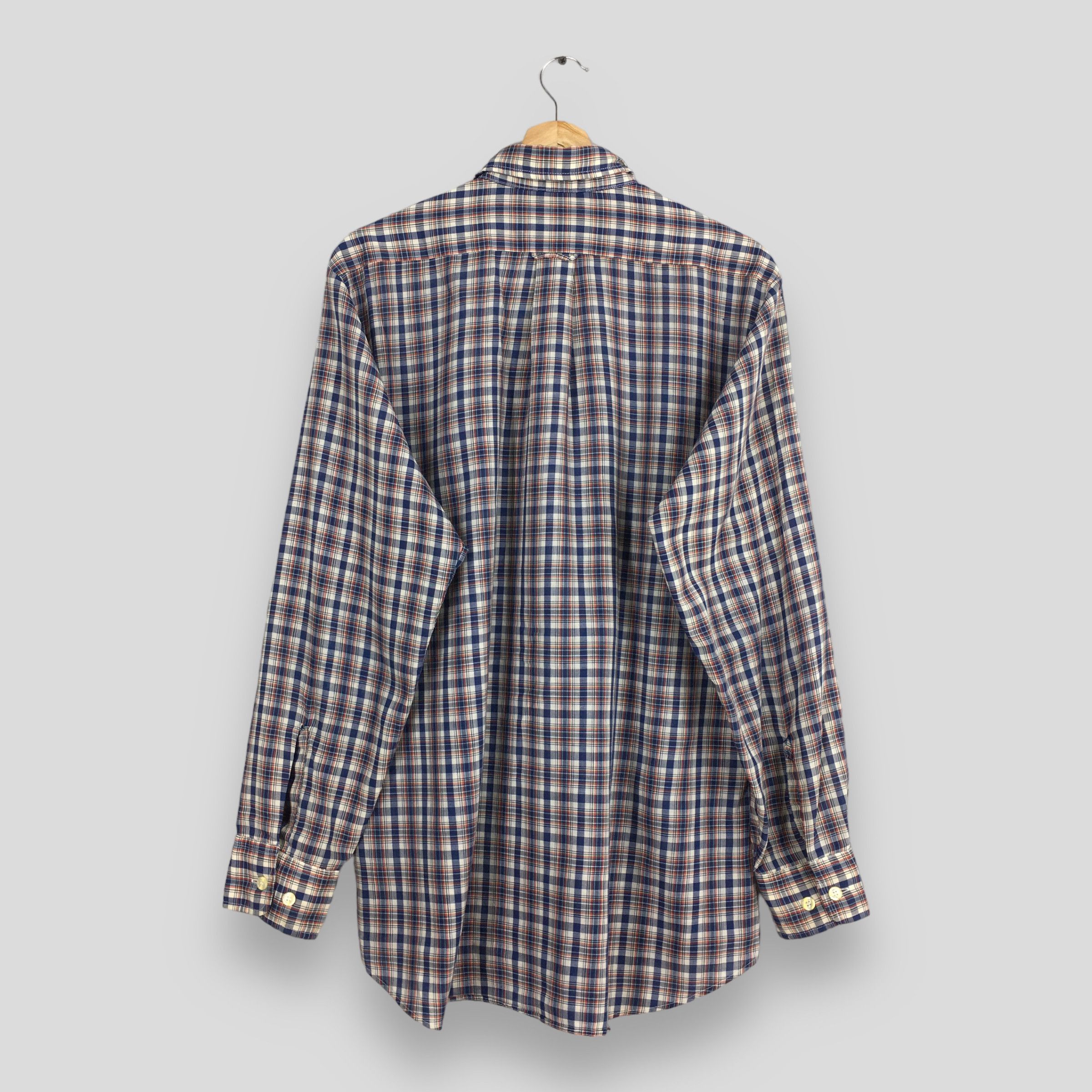 Levi's × Levi's Vintage Clothing × Vintage Vintage 80s Levis Strauss Checkered Flannel Shirt L Size US L / EU 52-54 / 3 - 6 Thumbnail