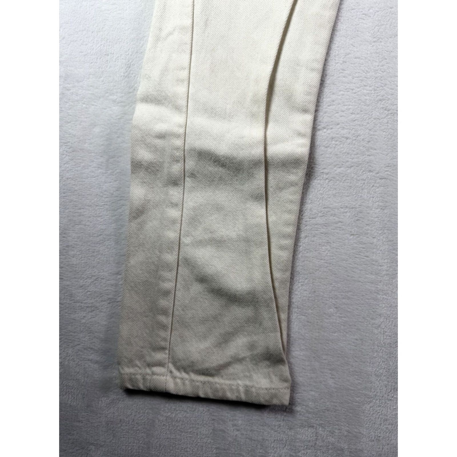 Levi's VINTAGE Levi's 512 Jeans Women's Sz 12 White Denim Slim Fit Tapered Leg 90s USA Retro Size 34" / US 12 / IT 48 - 3 Thumbnail